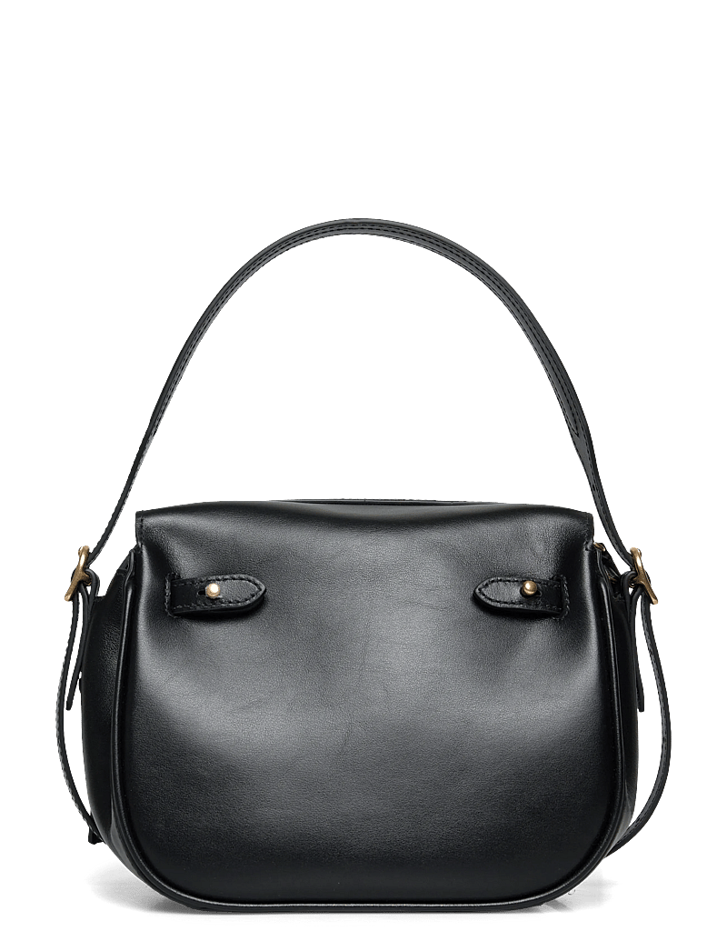 Polo Ralph Lauren - Polo ID Leather Mini Satchel - henkeltaschen - black - 1