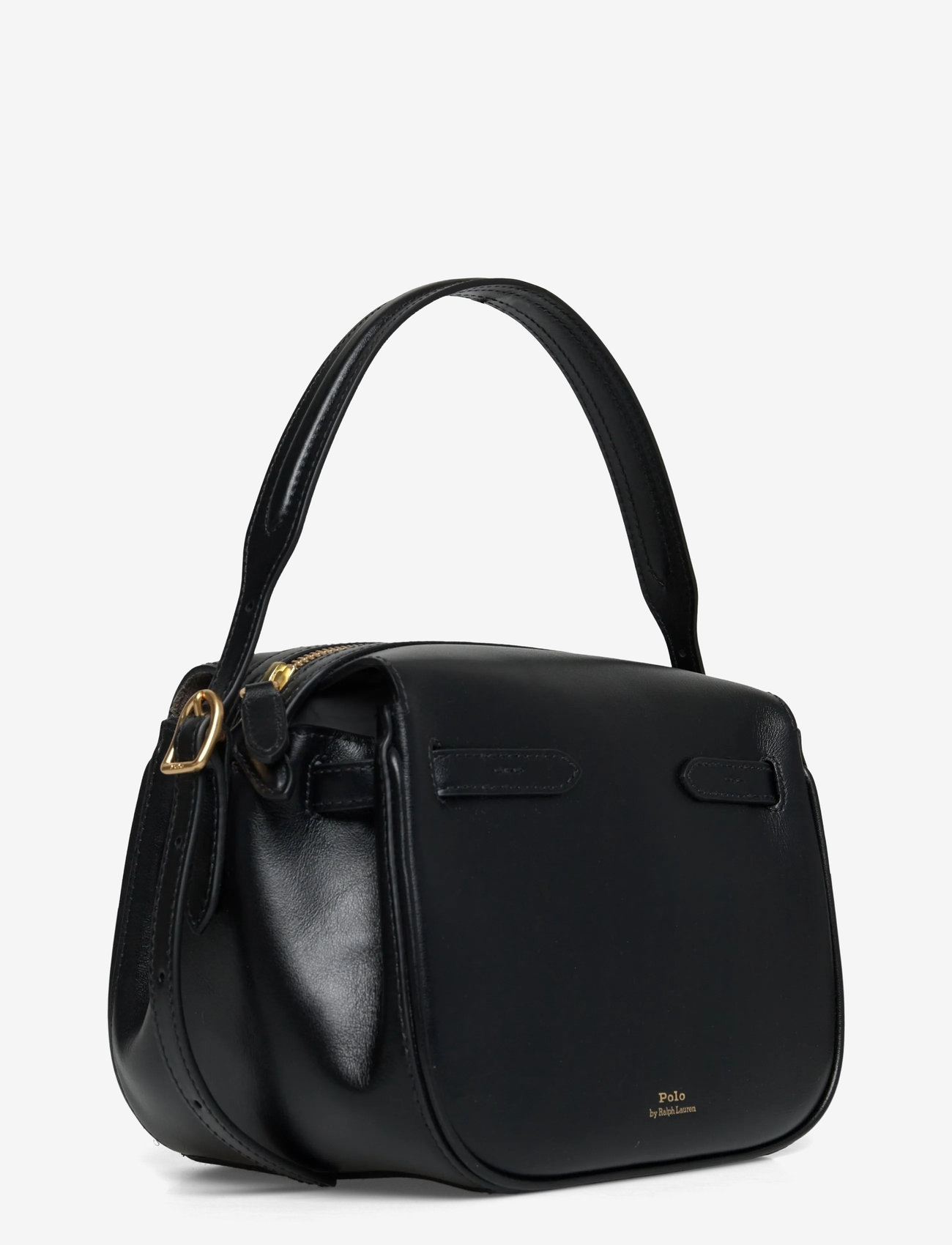 Polo Ralph Lauren - Polo ID Leather Mini Satchel - henkeltaschen - black - 2