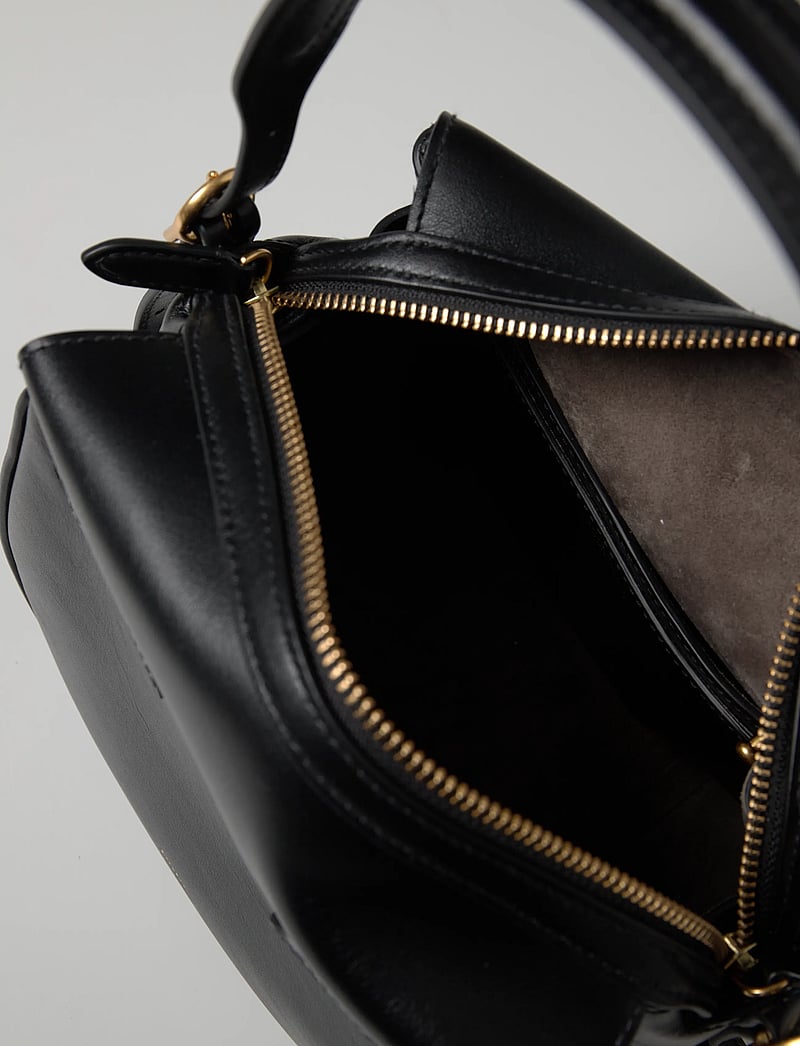 Polo Ralph Lauren - Polo ID Leather Mini Satchel - henkeltaschen - black - 5