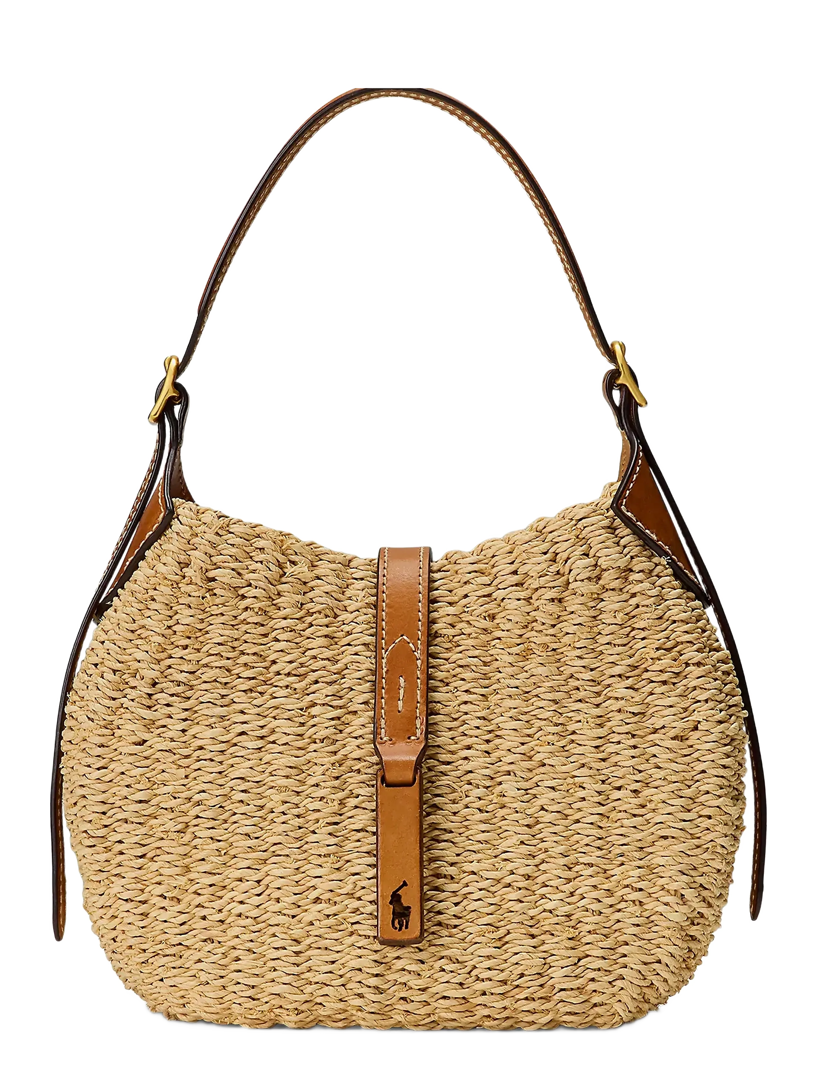 Polo Ralph Lauren - TWISTED RAFFIA-P ID SM SH S-SBA-SMA - natural/cuoio - 1