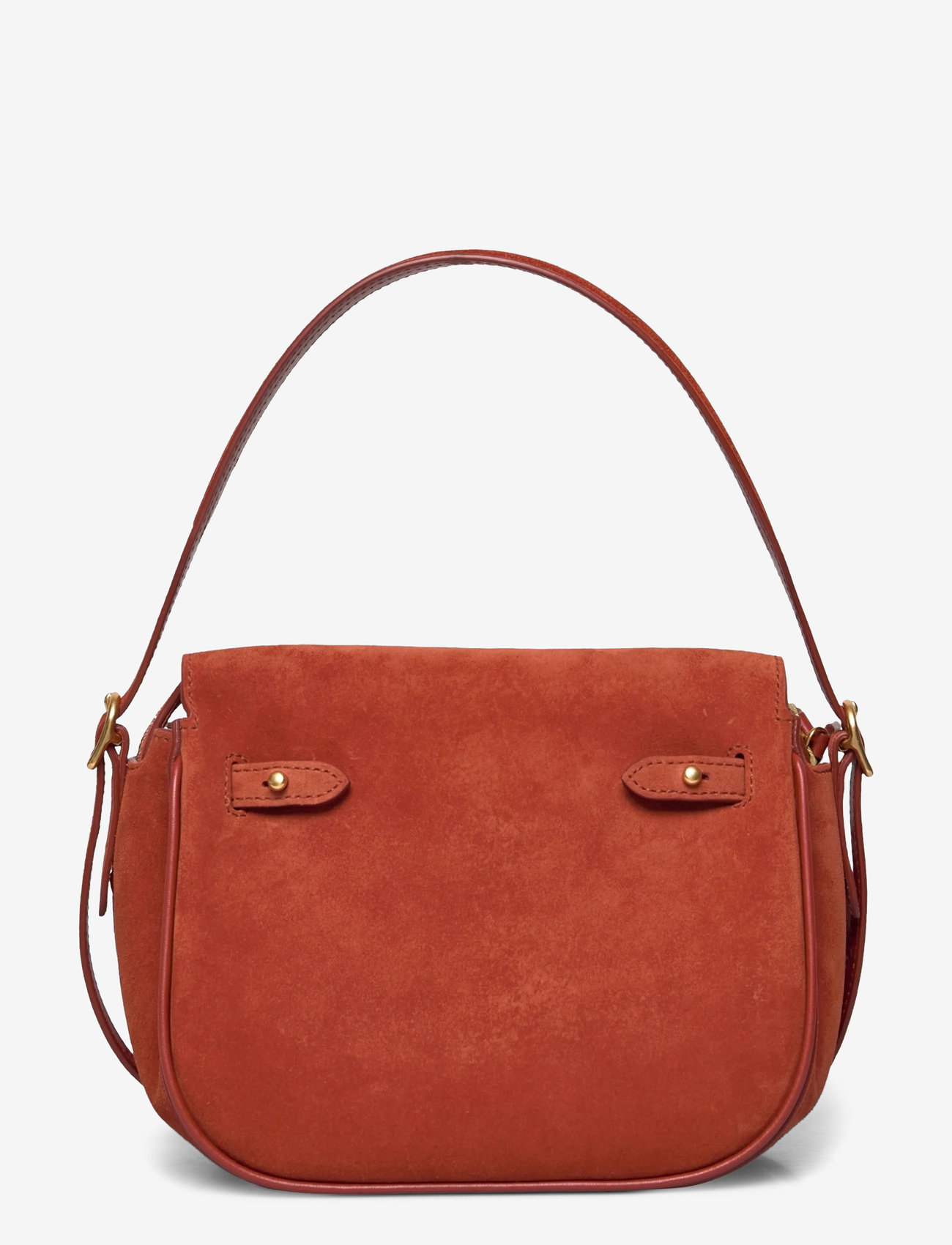 Polo Ralph Lauren - Polo ID Suede Mini Satchel - henkeltaschen - auburn - 1