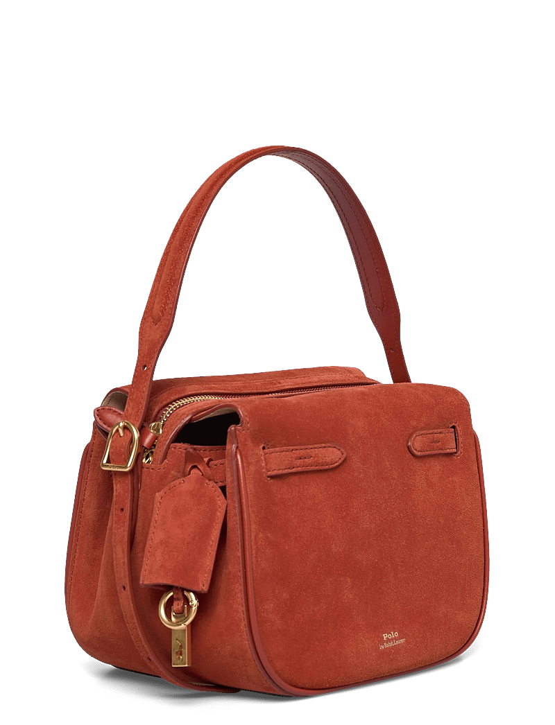 Polo Ralph Lauren - Polo ID Suede Mini Satchel - henkeltaschen - auburn - 2