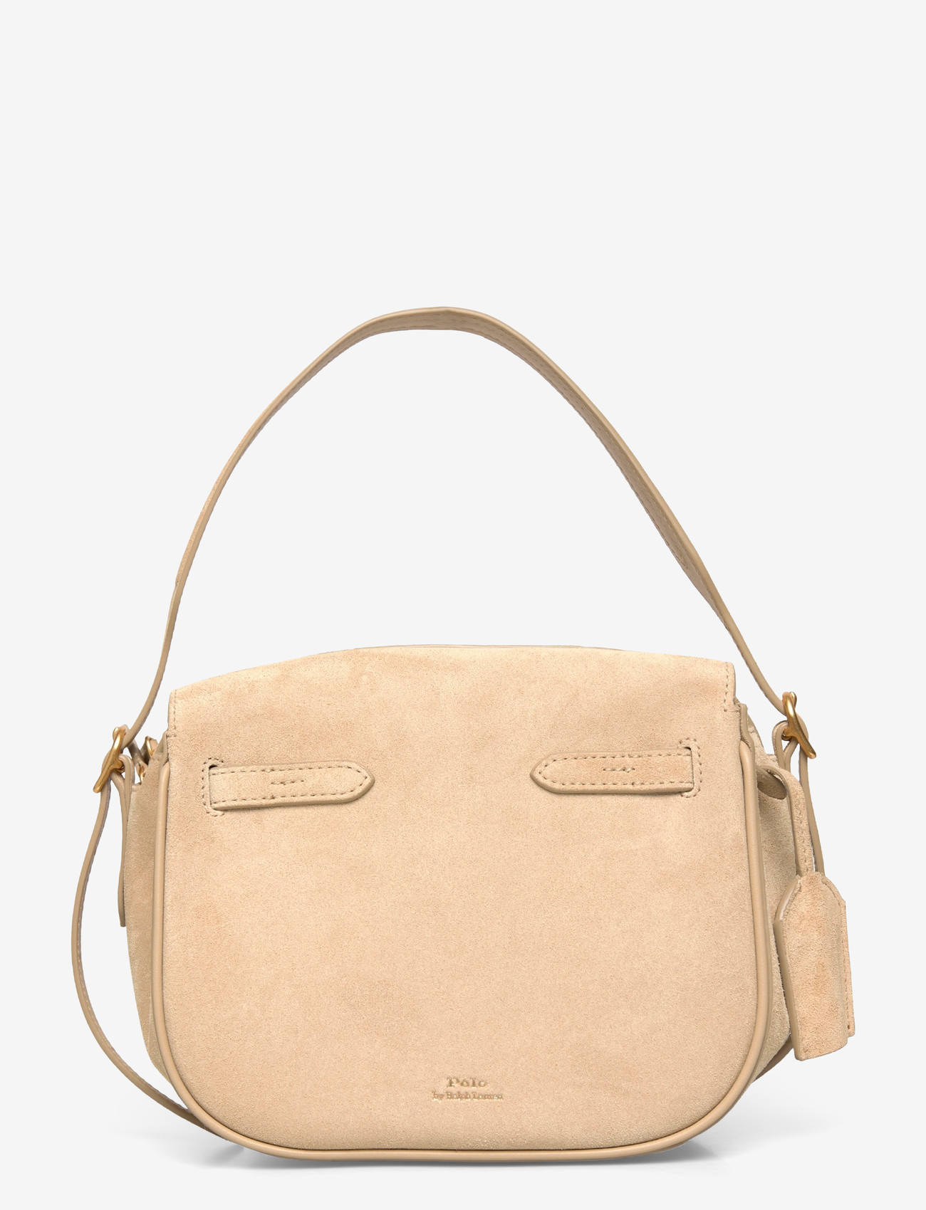 Polo Ralph Lauren - Polo ID Suede Mini Satchel - henkeltaschen - cashew - 0