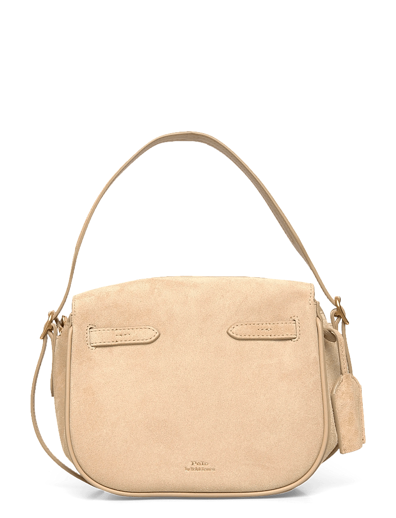 Polo Ralph Lauren - Polo ID Suede Mini Satchel - henkeltaschen - cashew - 0