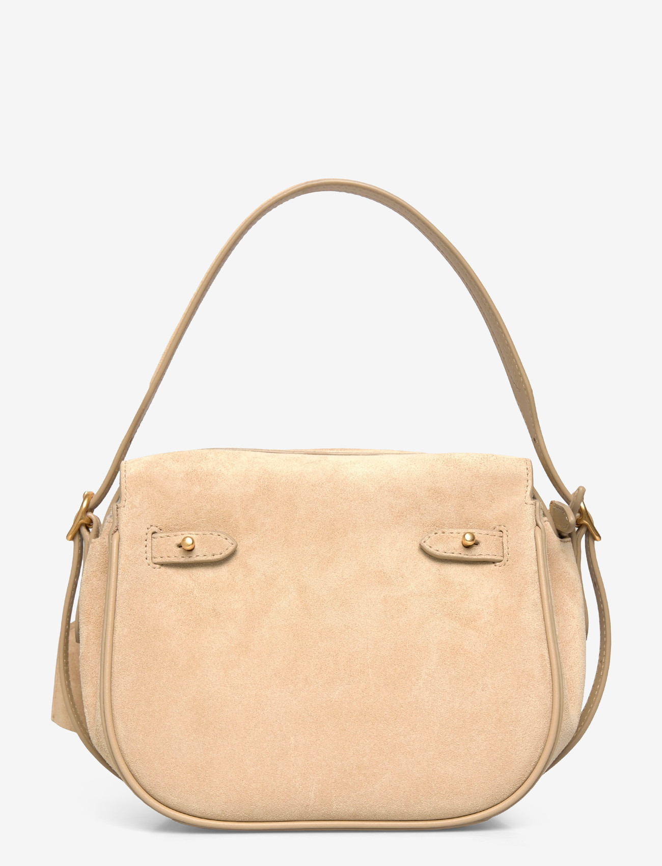 Polo Ralph Lauren - Polo ID Suede Mini Satchel - henkeltaschen - cashew - 1