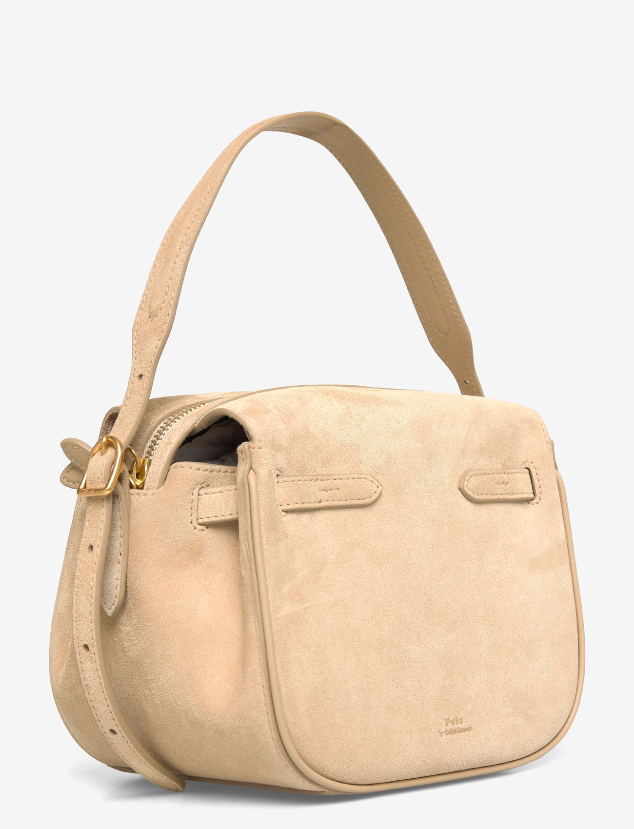 Polo Ralph Lauren - Polo ID Suede Mini Satchel - henkeltaschen - cashew - 2