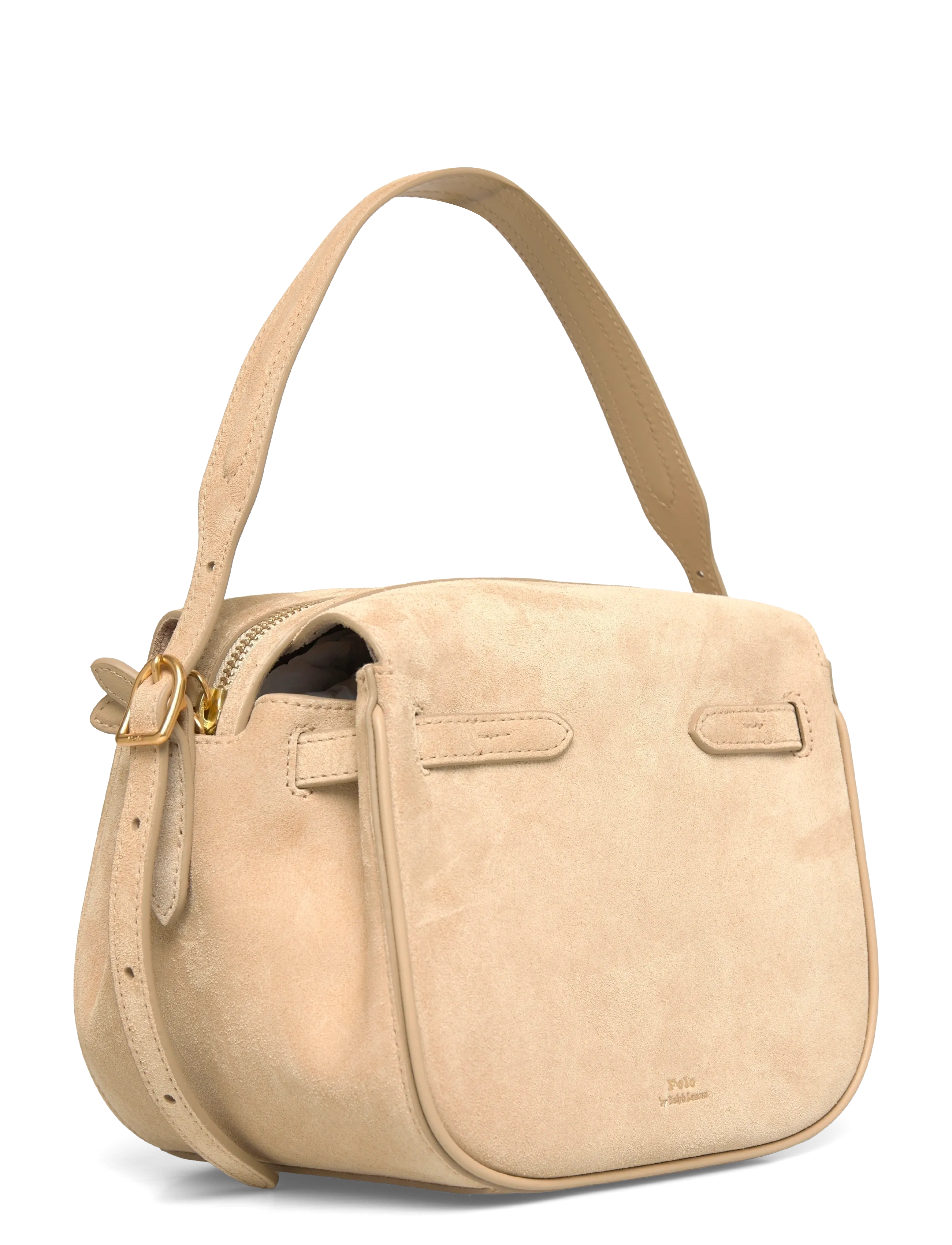 Polo Ralph Lauren - SUEDE/LEATHER-P ID SM STH-STL-SMA - top handle tasker - cashew - 2