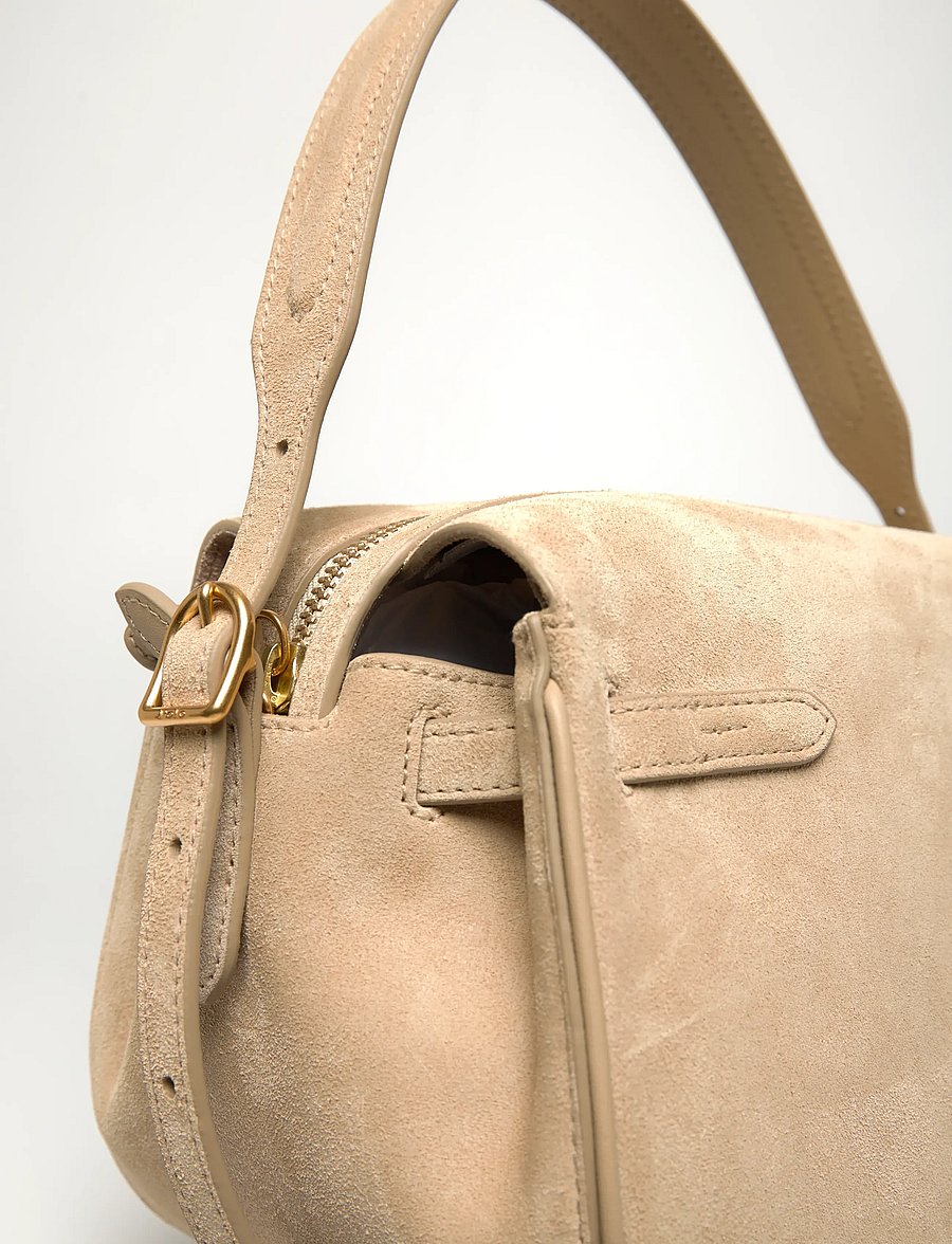 Polo Ralph Lauren - SUEDE/LEATHER-P ID SM STH-STL-SMA - top handle tasker - cashew - 3