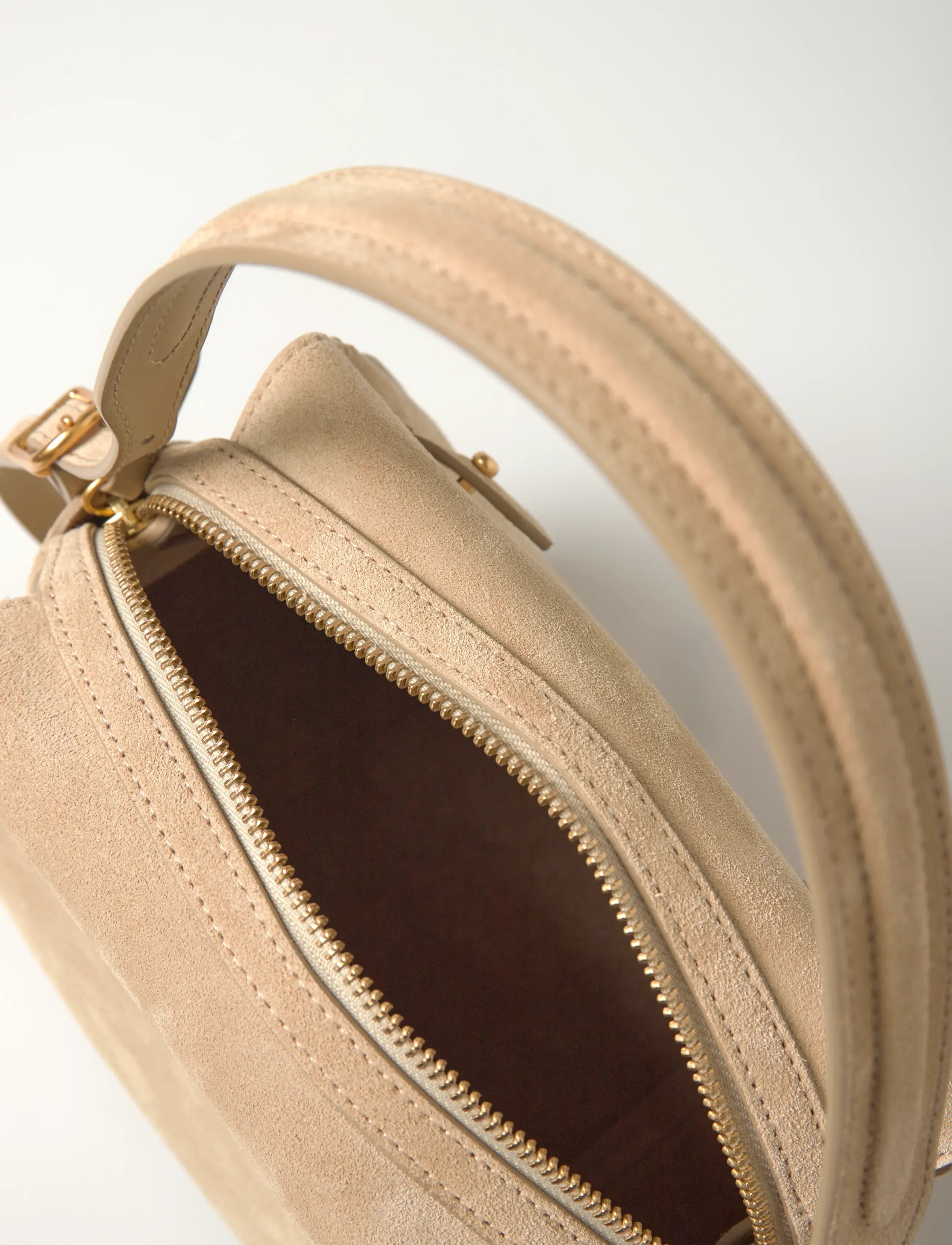 Polo Ralph Lauren - SUEDE/LEATHER-P ID SM STH-STL-SMA - top handle tasker - cashew - 4