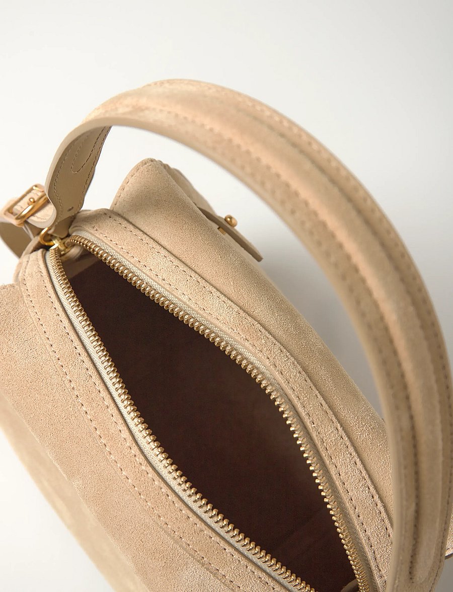 Polo Ralph Lauren - SUEDE/LEATHER-P ID SM STH-STL-SMA - top handle tasker - cashew - 4