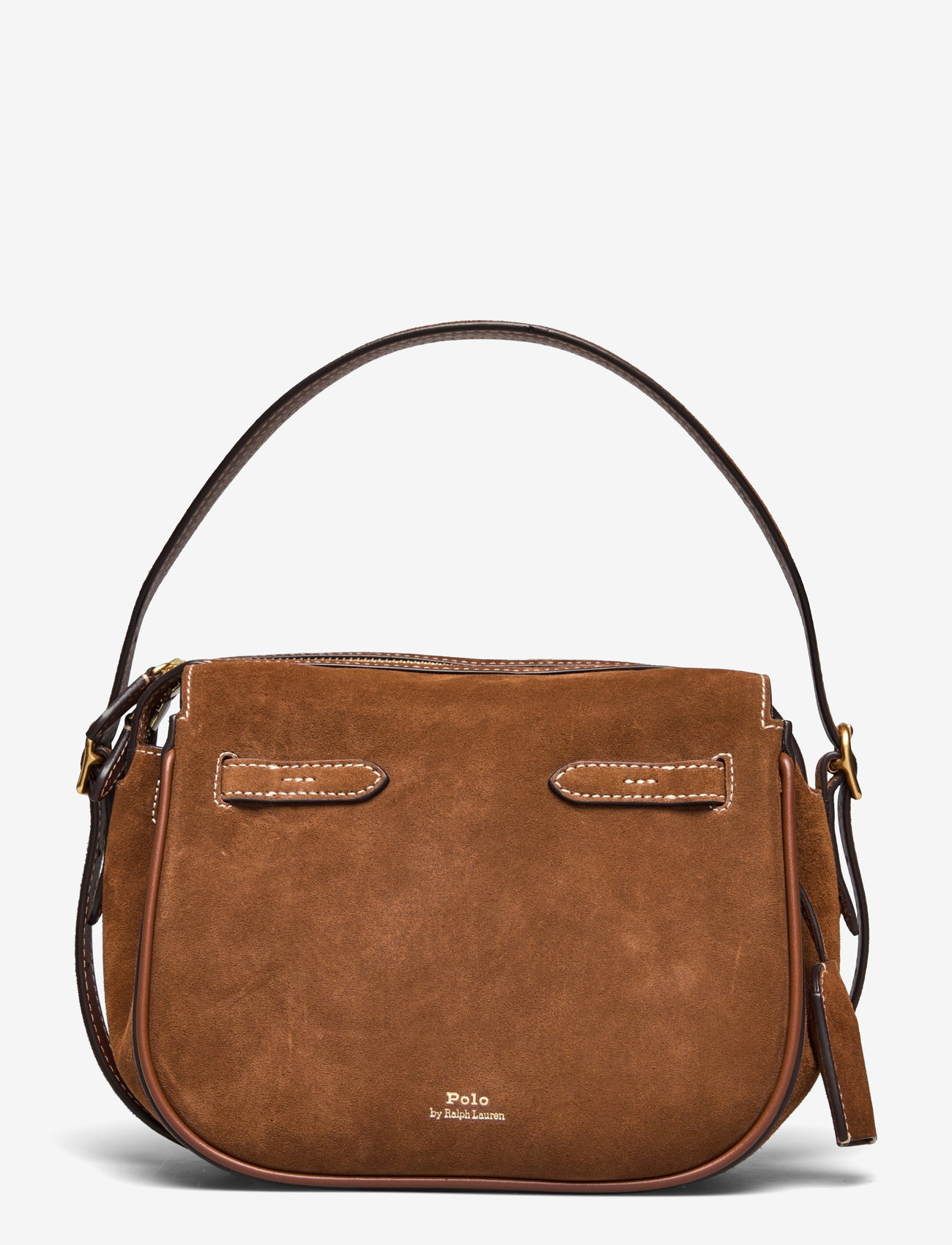Polo Ralph Lauren - Polo ID Suede Mini Satchel - top handle tasker - cinnamon/cuoio - 0