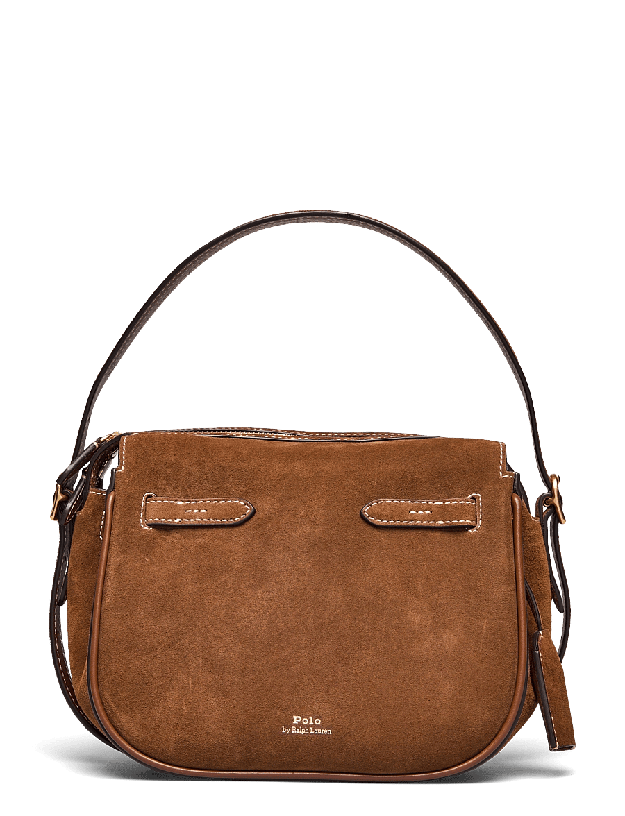 Polo Ralph Lauren - SUEDE/LEATHER-P ID SM STH-STL-SMA - sacs a main - cinnamon/cuoio - 0