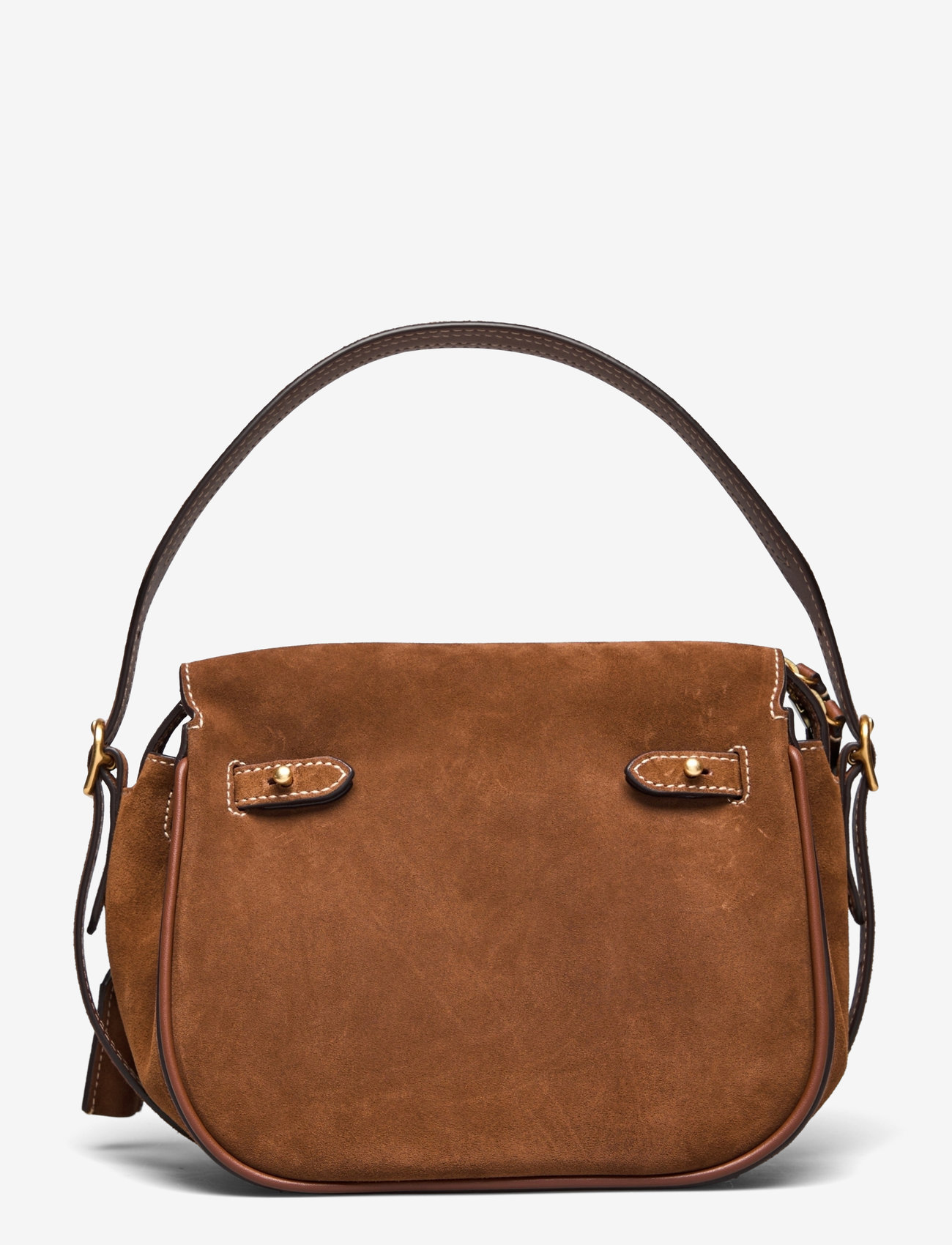 Polo Ralph Lauren - Polo ID Suede Mini Satchel - top handle tasker - cinnamon/cuoio - 1