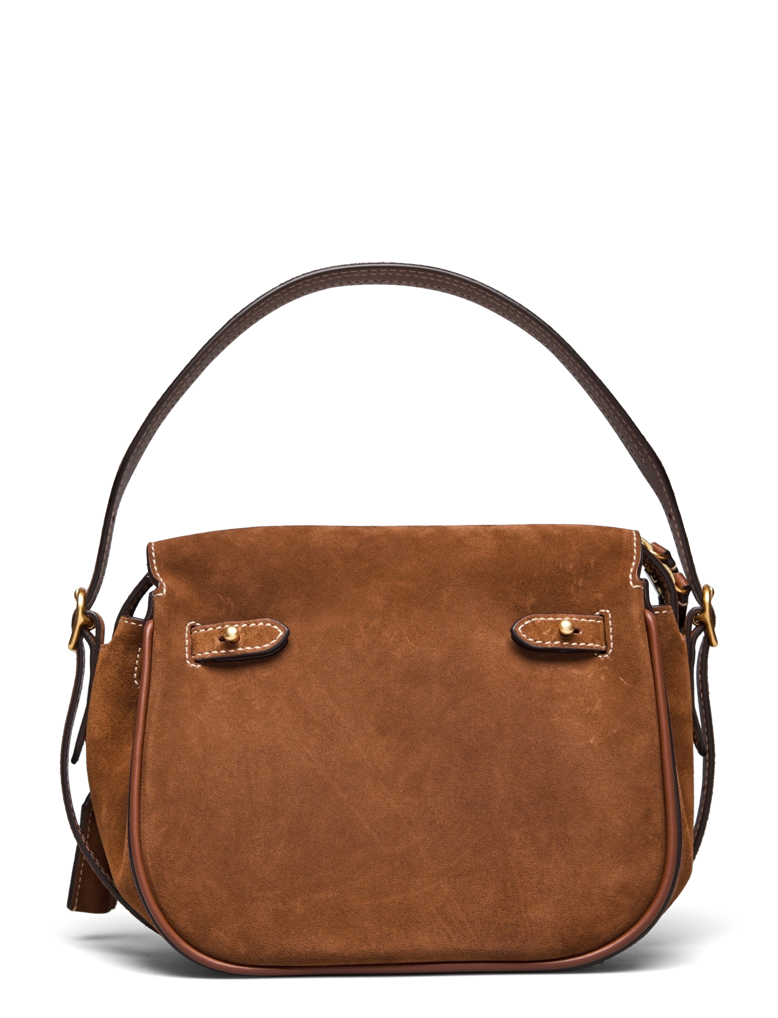 Polo Ralph Lauren - SUEDE/LEATHER-P ID SM STH-STL-SMA - sacs a main - cinnamon/cuoio - 1