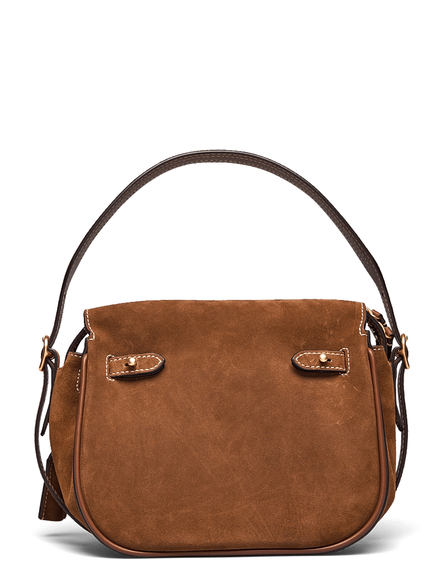 Polo Ralph Lauren - SUEDE/LEATHER-P ID SM STH-STL-SMA - sacs a main - cinnamon/cuoio - 1