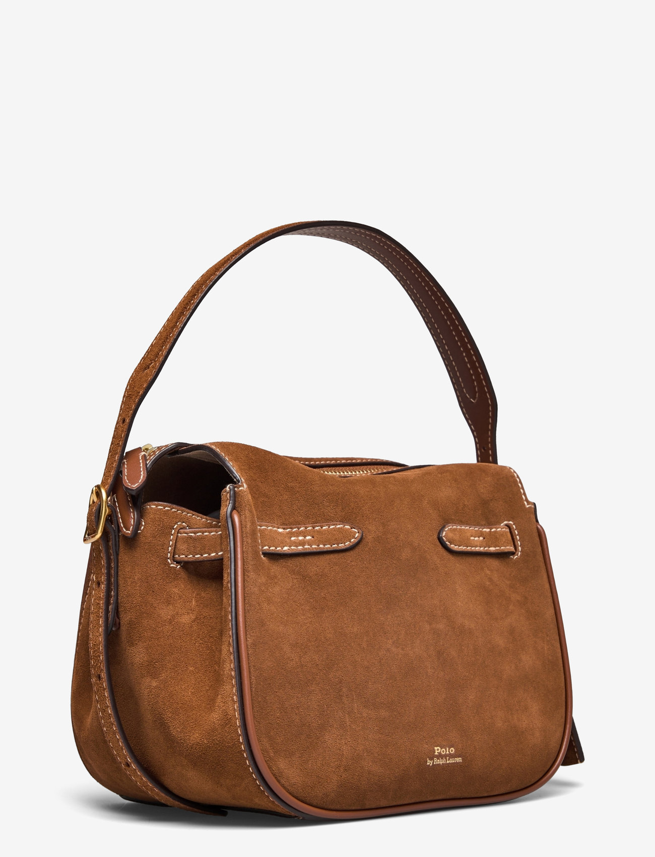Polo Ralph Lauren - Polo ID Suede Mini Satchel - top handle tasker - cinnamon/cuoio - 2