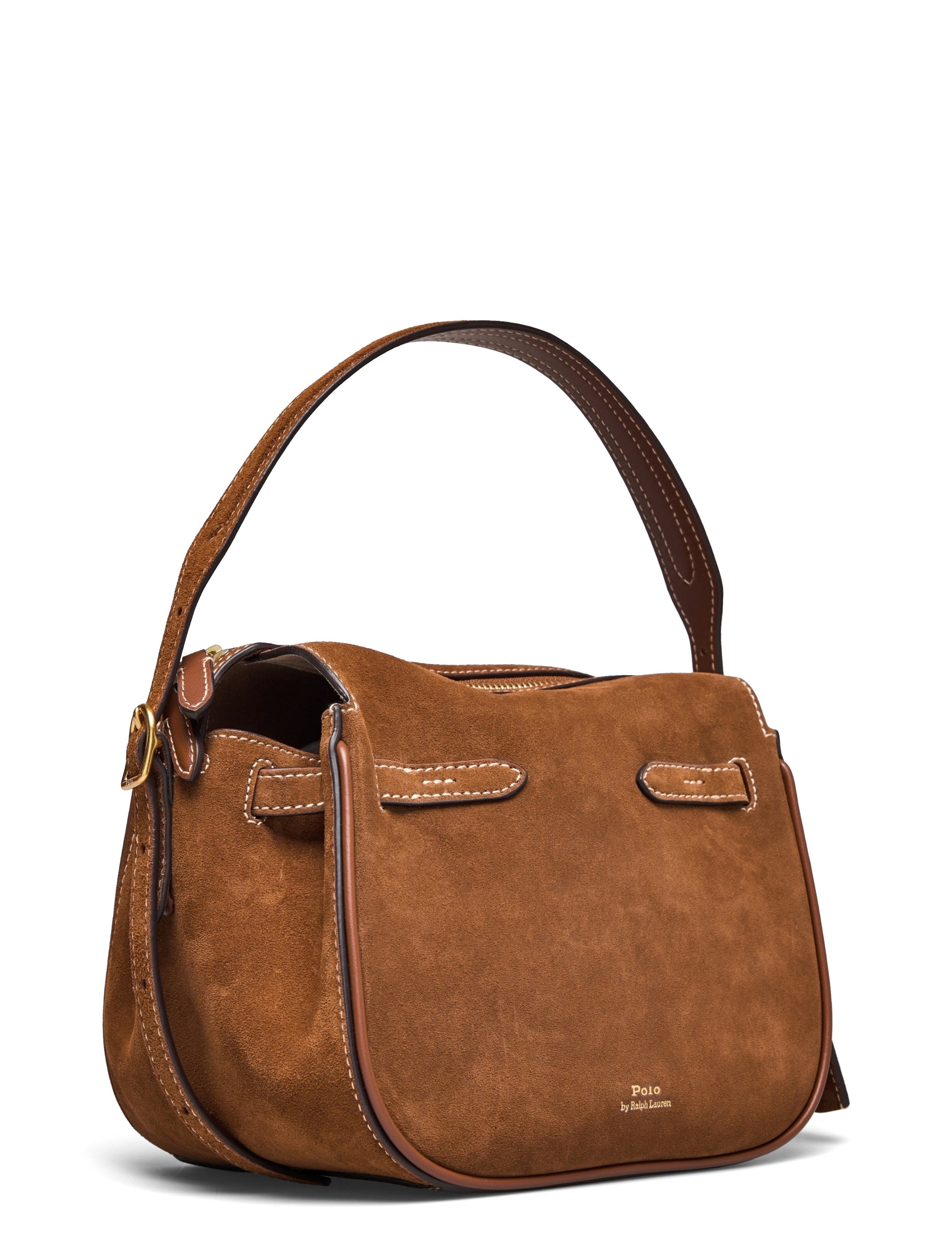 Polo Ralph Lauren - SUEDE/LEATHER-P ID SM STH-STL-SMA - sacs a main - cinnamon/cuoio - 2