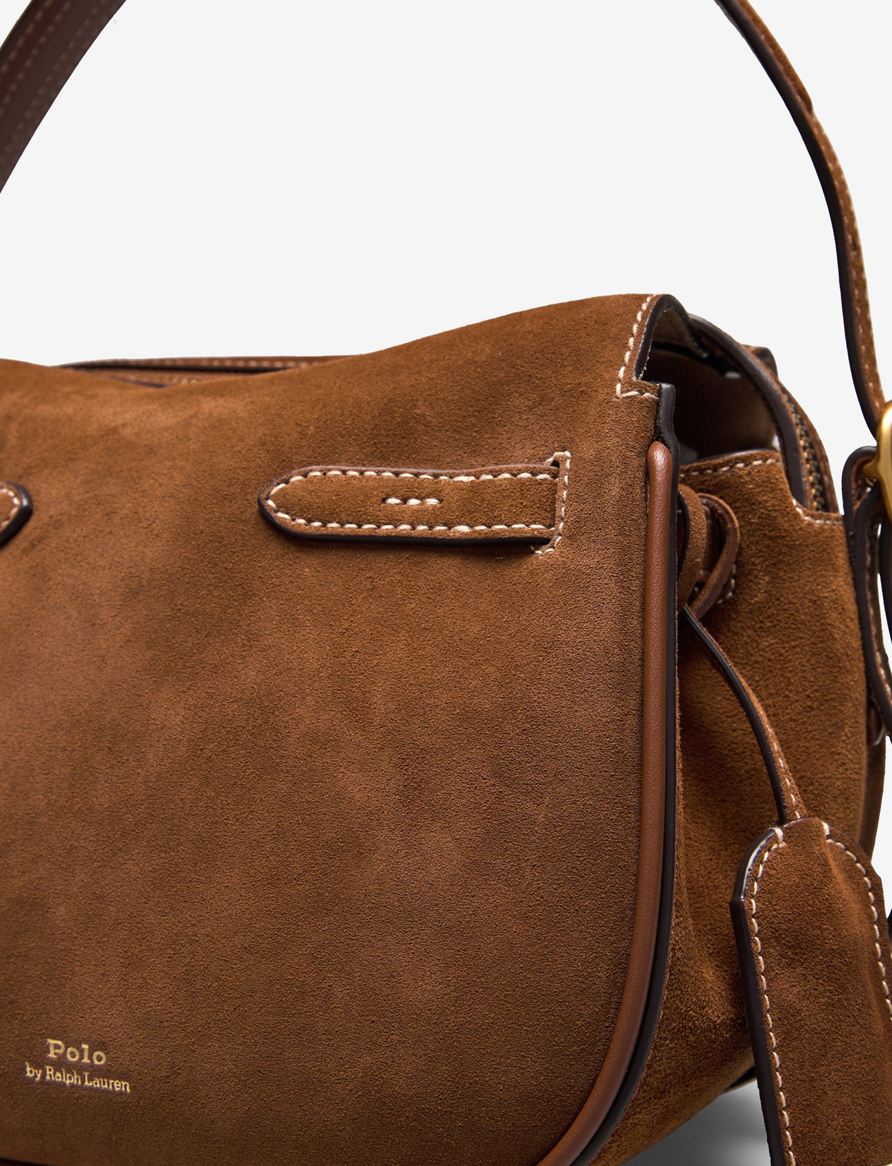 Polo Ralph Lauren - Polo ID Suede Mini Satchel - top handle tasker - cinnamon/cuoio - 3