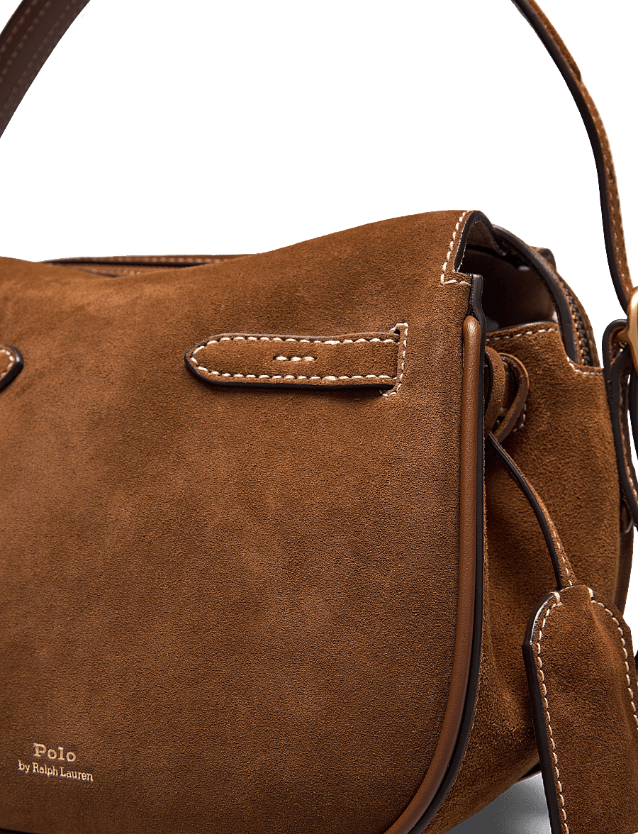 Polo Ralph Lauren - SUEDE/LEATHER-P ID SM STH-STL-SMA - sacs a main - cinnamon/cuoio - 3