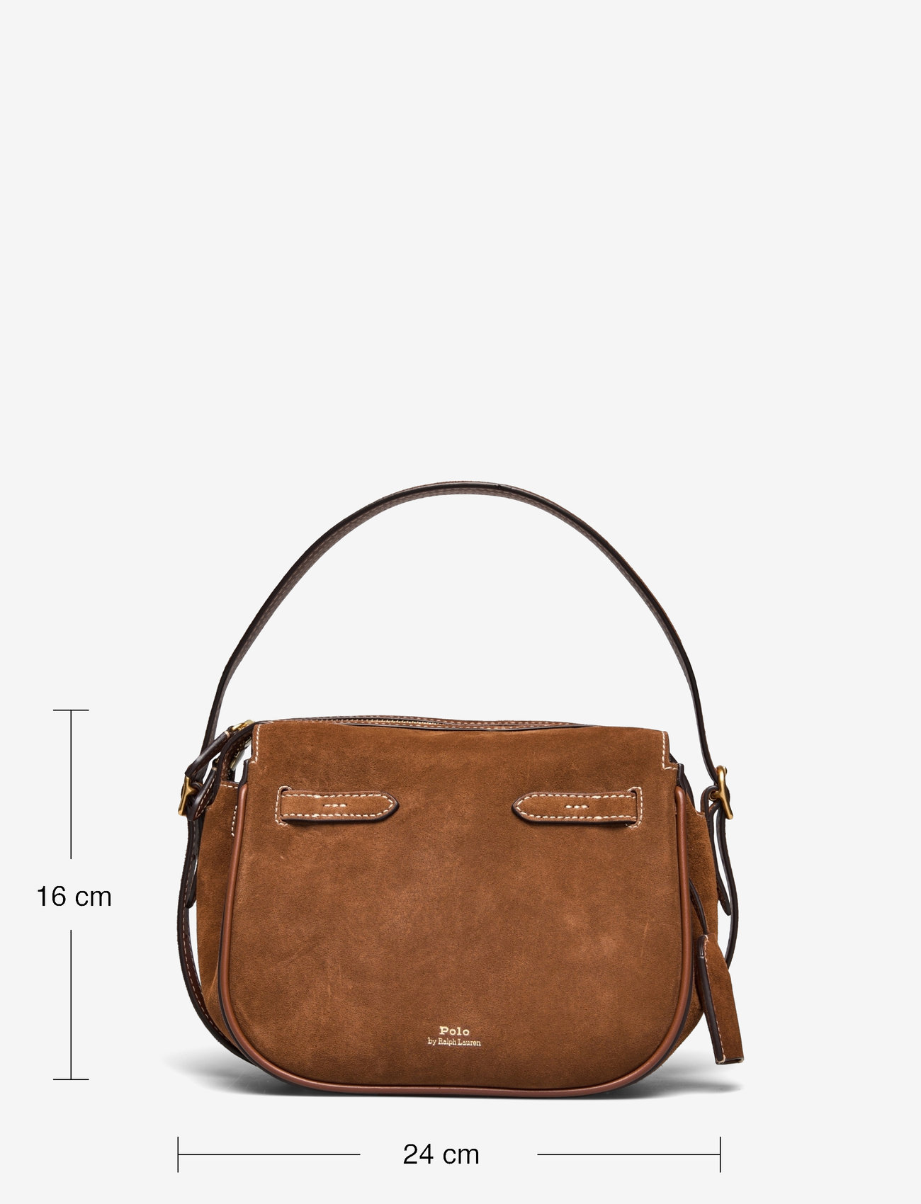 Polo Ralph Lauren - Polo ID Suede Mini Satchel - erilised sündmused - cinnamon/cuoio - 5