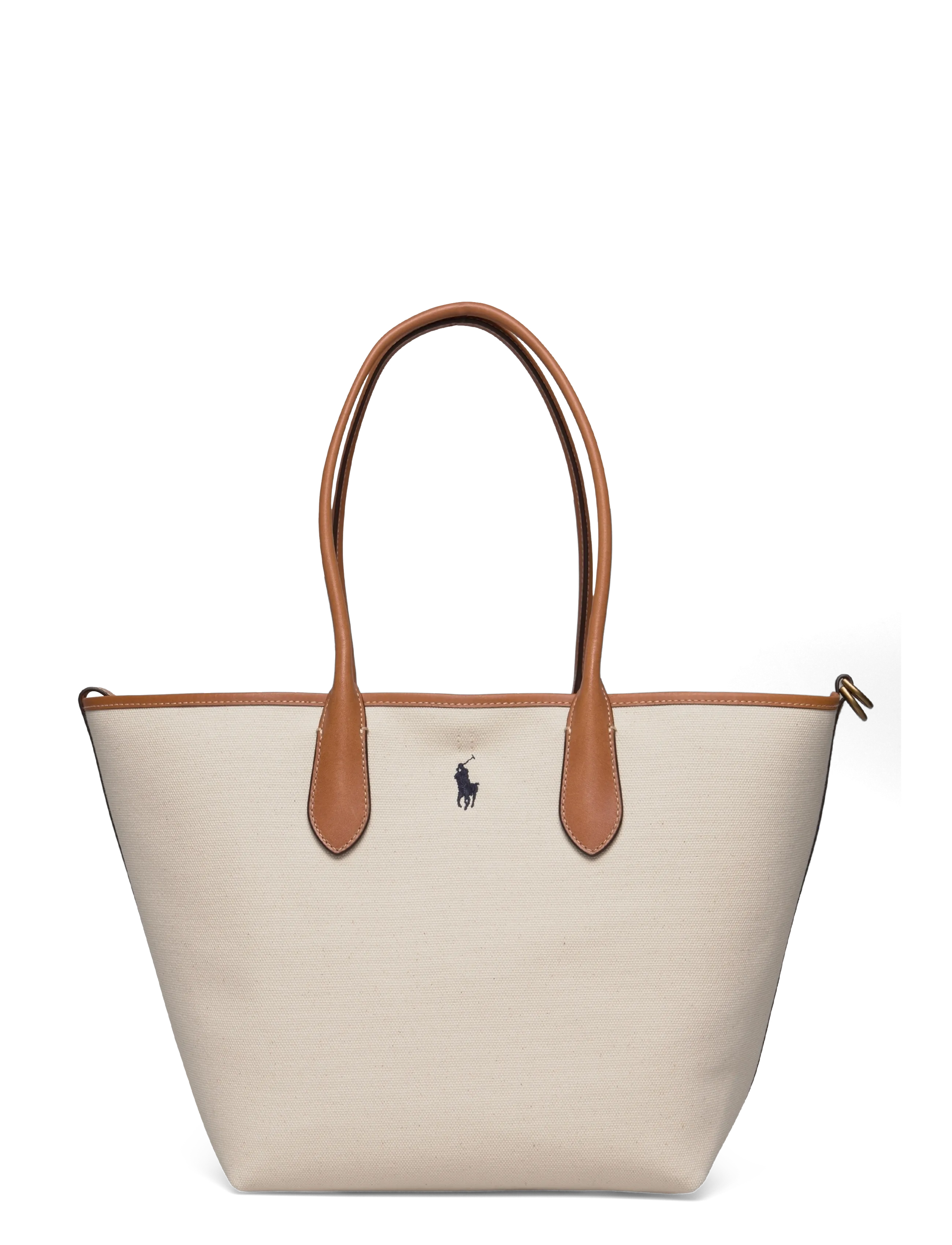 Polo Ralph Lauren Bellport Canvas Medium Tote - Officewear - NATURAL/NAVY / cream