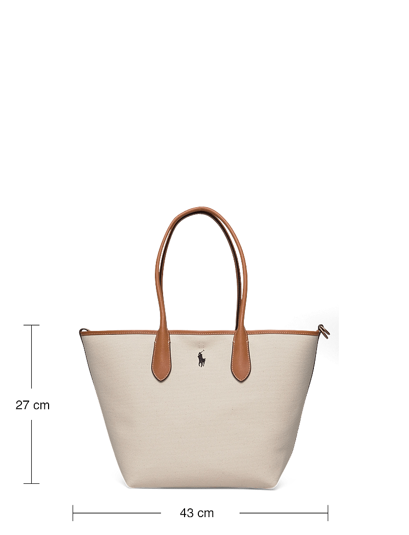 Polo Ralph Lauren - Bellport Canvas Medium Tote - tote bags - natural/navy - 3