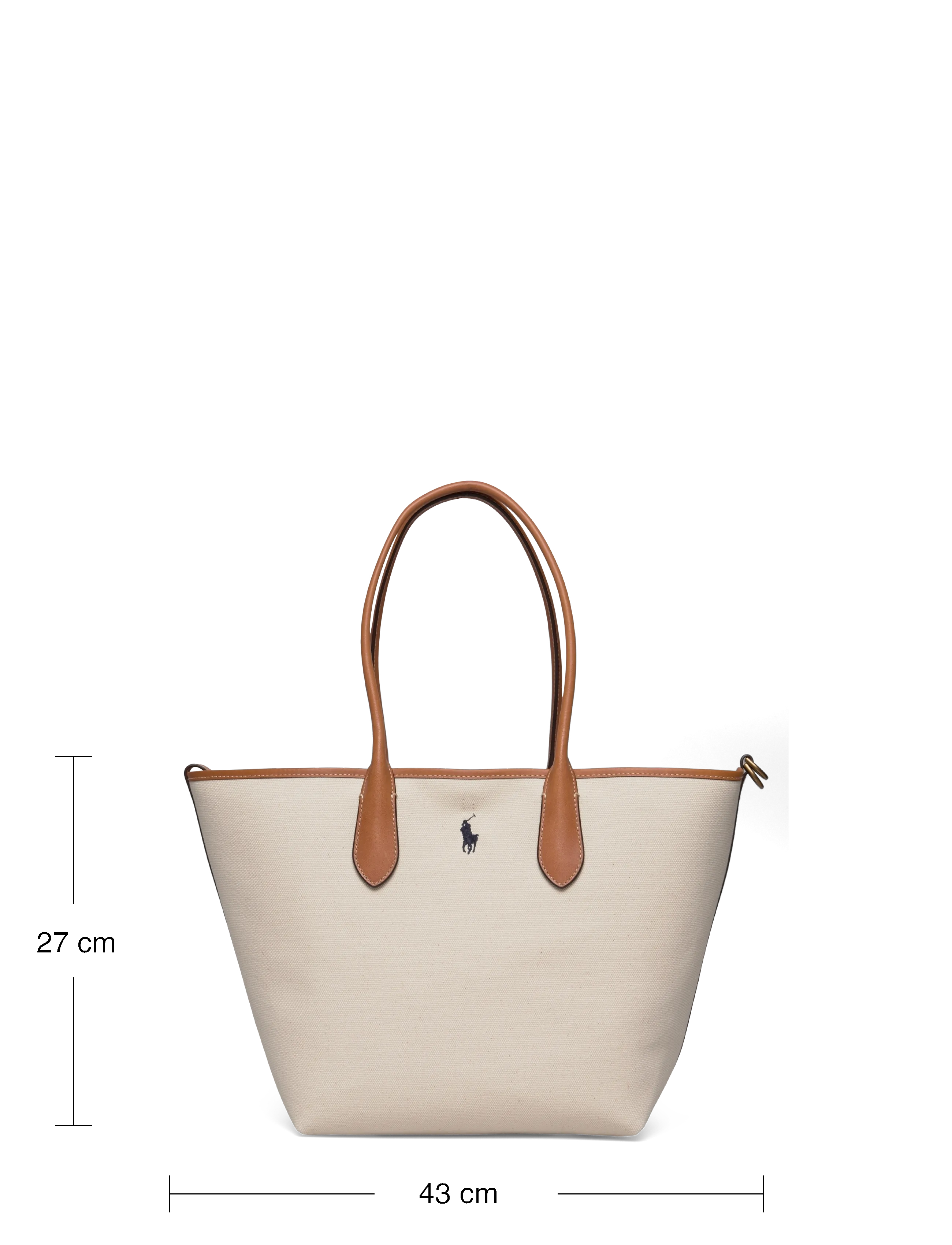 Polo Ralph Lauren - Bellport Canvas Medium Tote - natural/navy - 3