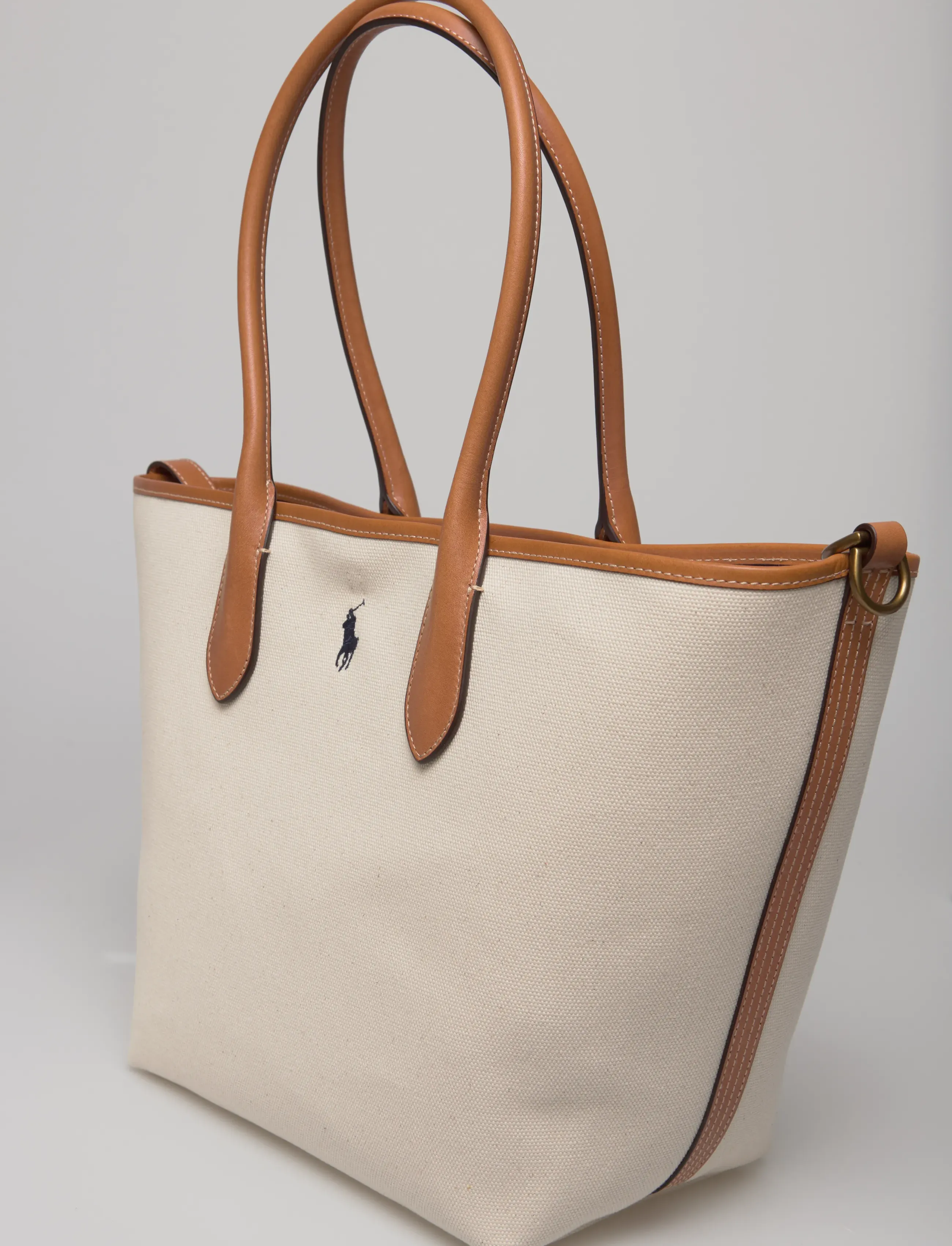 Polo Ralph Lauren - Bellport Canvas Medium Tote - natural/navy - 4