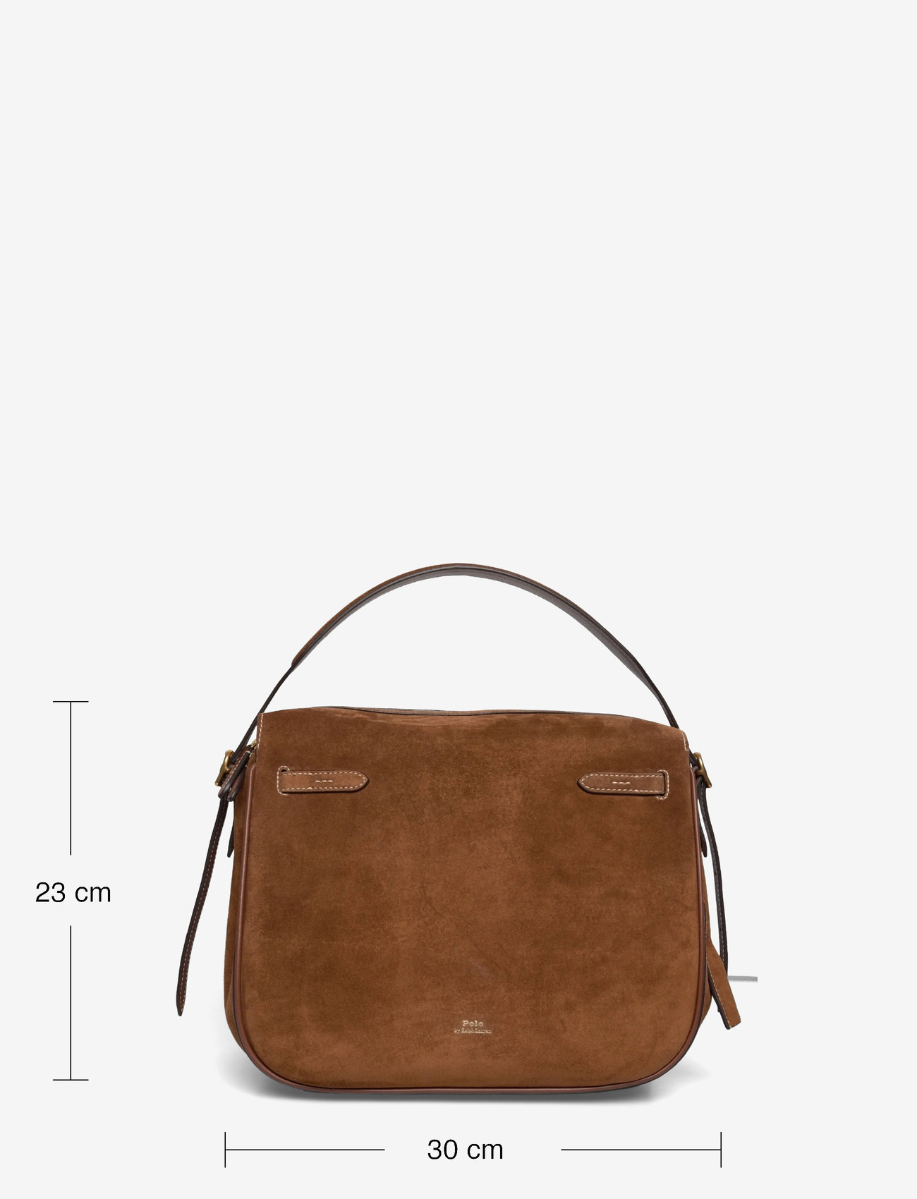 Polo Ralph Lauren - Polo ID Suede Satchel - speciella tillfällen - cinnamon/cuoio - 3