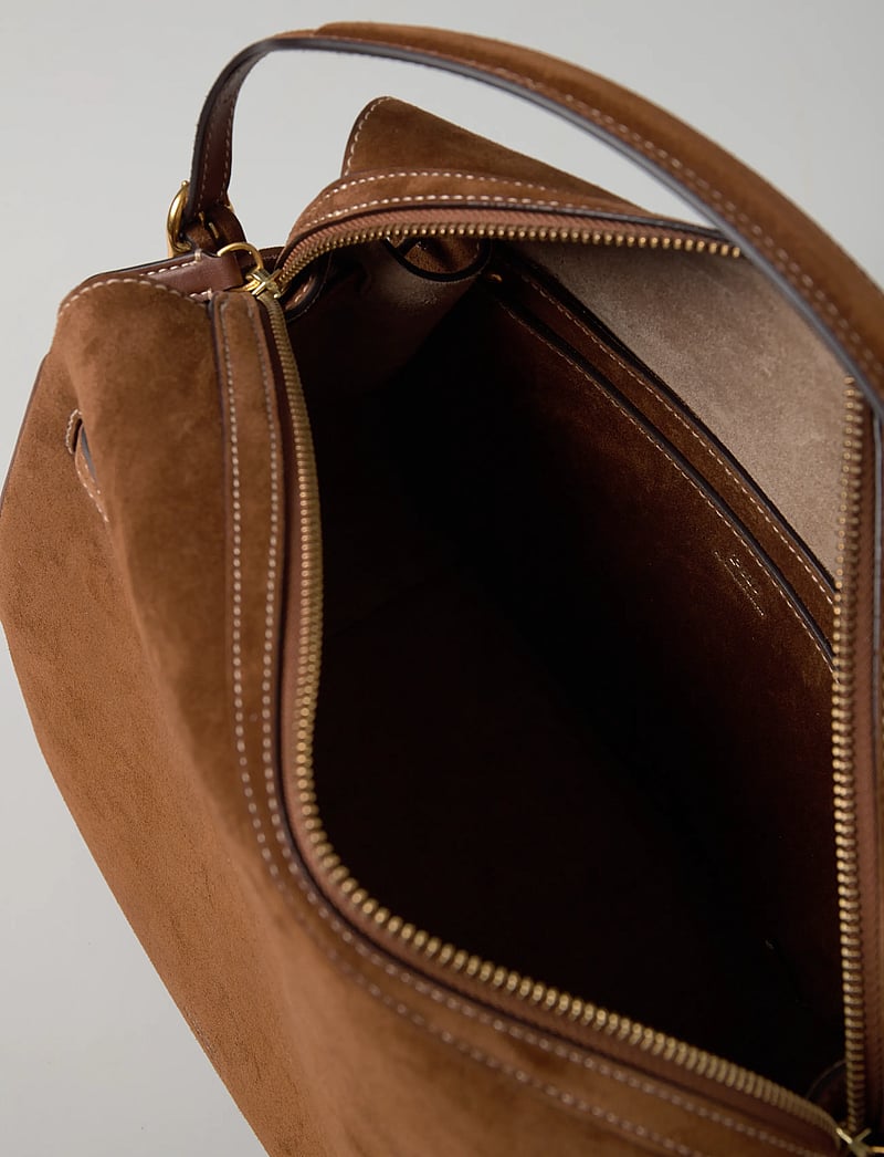 Polo Ralph Lauren - Polo ID Suede Satchel - erilised sündmused - cinnamon/cuoio - 5