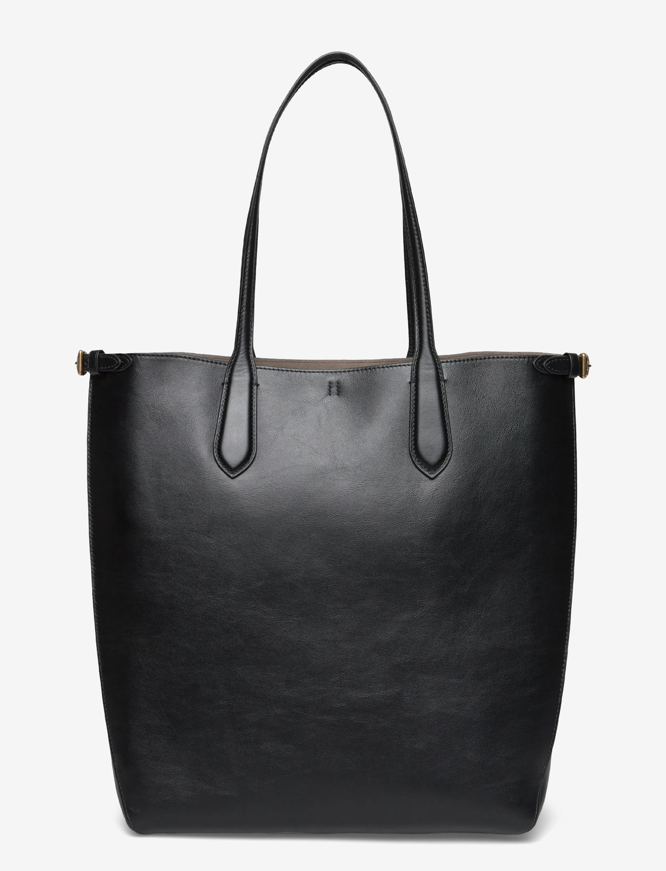 Polo Ralph Lauren - Bellport Leather North-South Tote - tote bags - black - 1