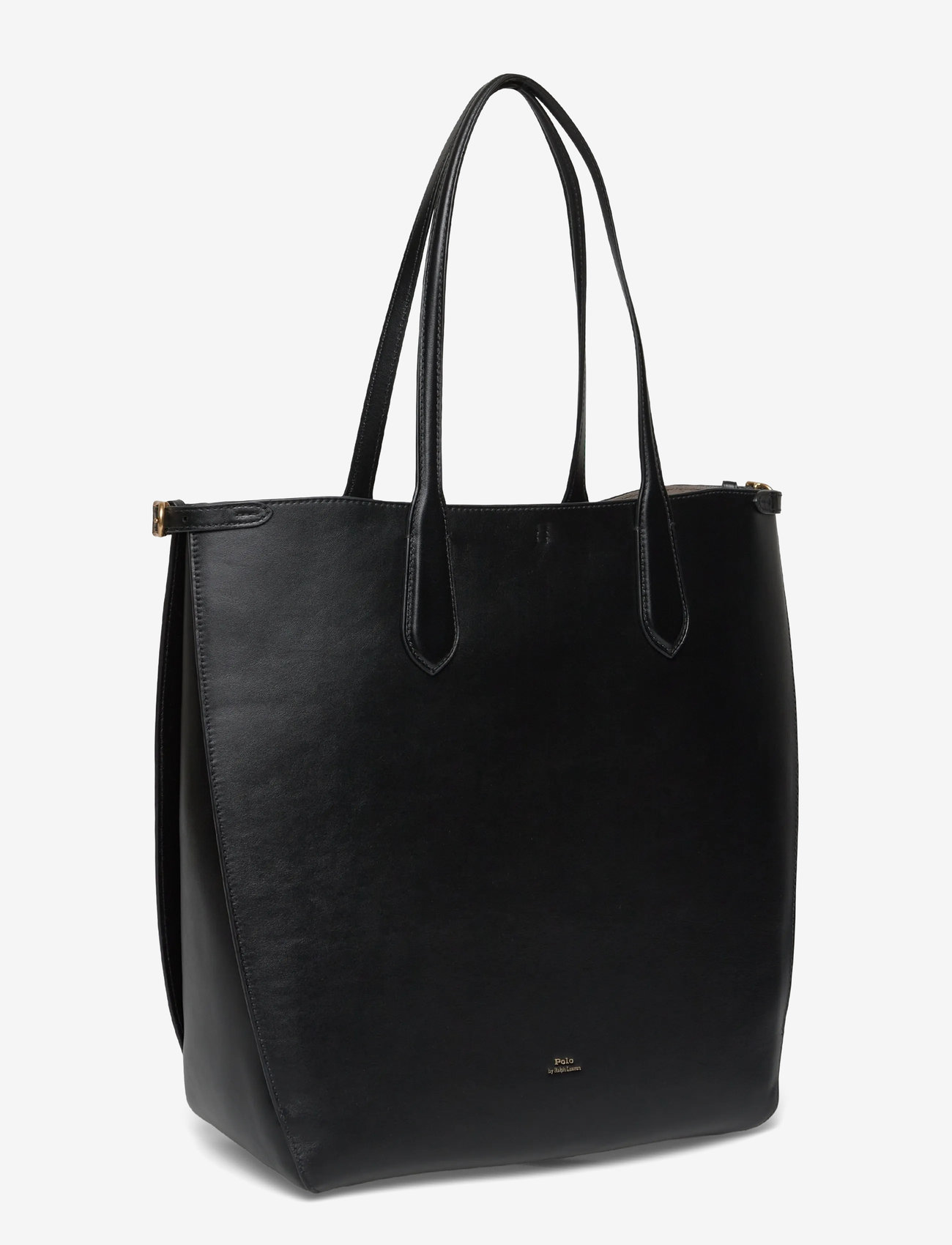 Polo Ralph Lauren - Bellport Leather North-South Tote - tote bags - black - 2