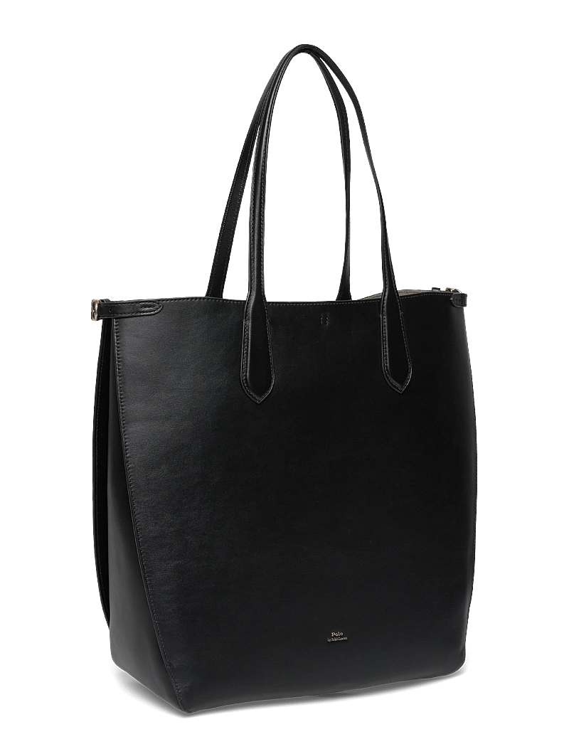 Polo Ralph Lauren - Bellport Leather North-South Tote - tote bags - black - 2