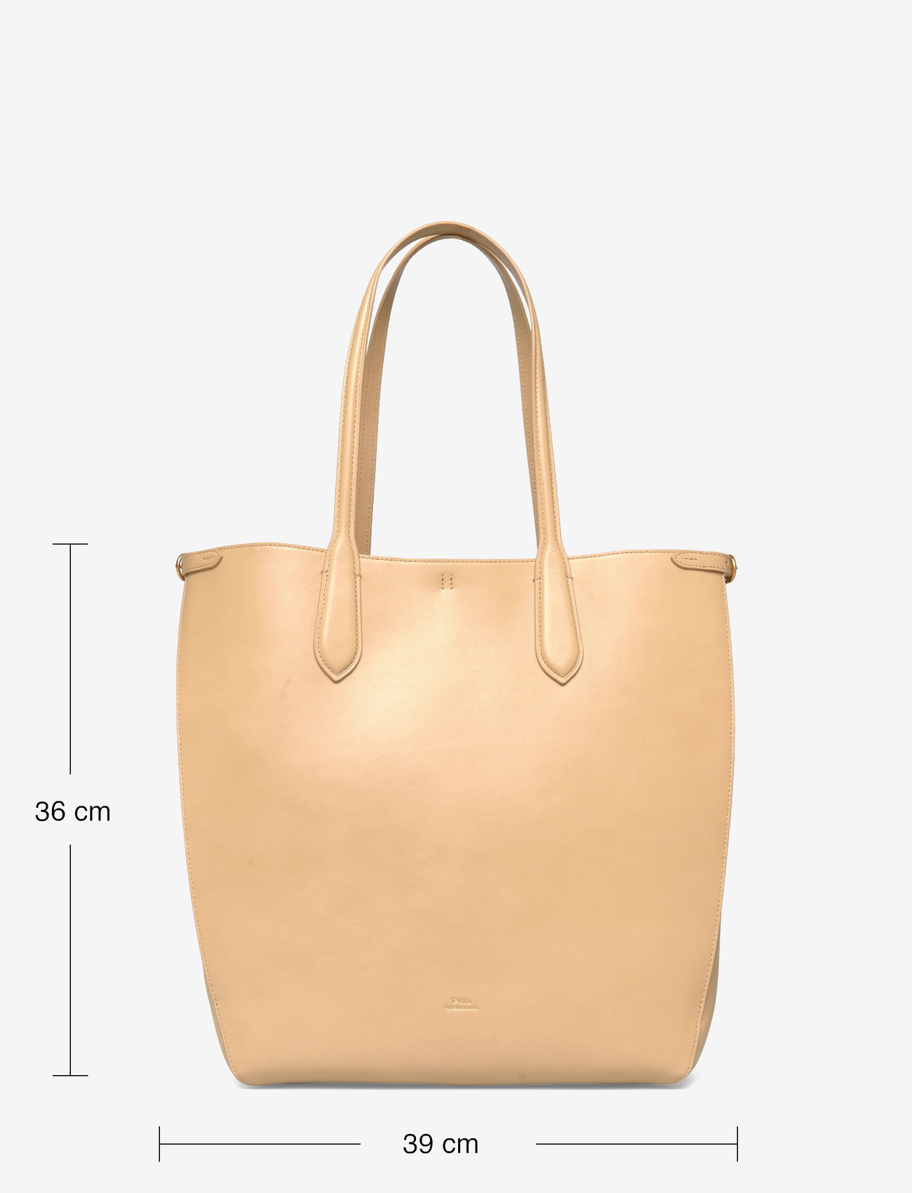 Polo Ralph Lauren - Bellport Leather North-South Tote - tote-stiilis kotid - cashmere - 3