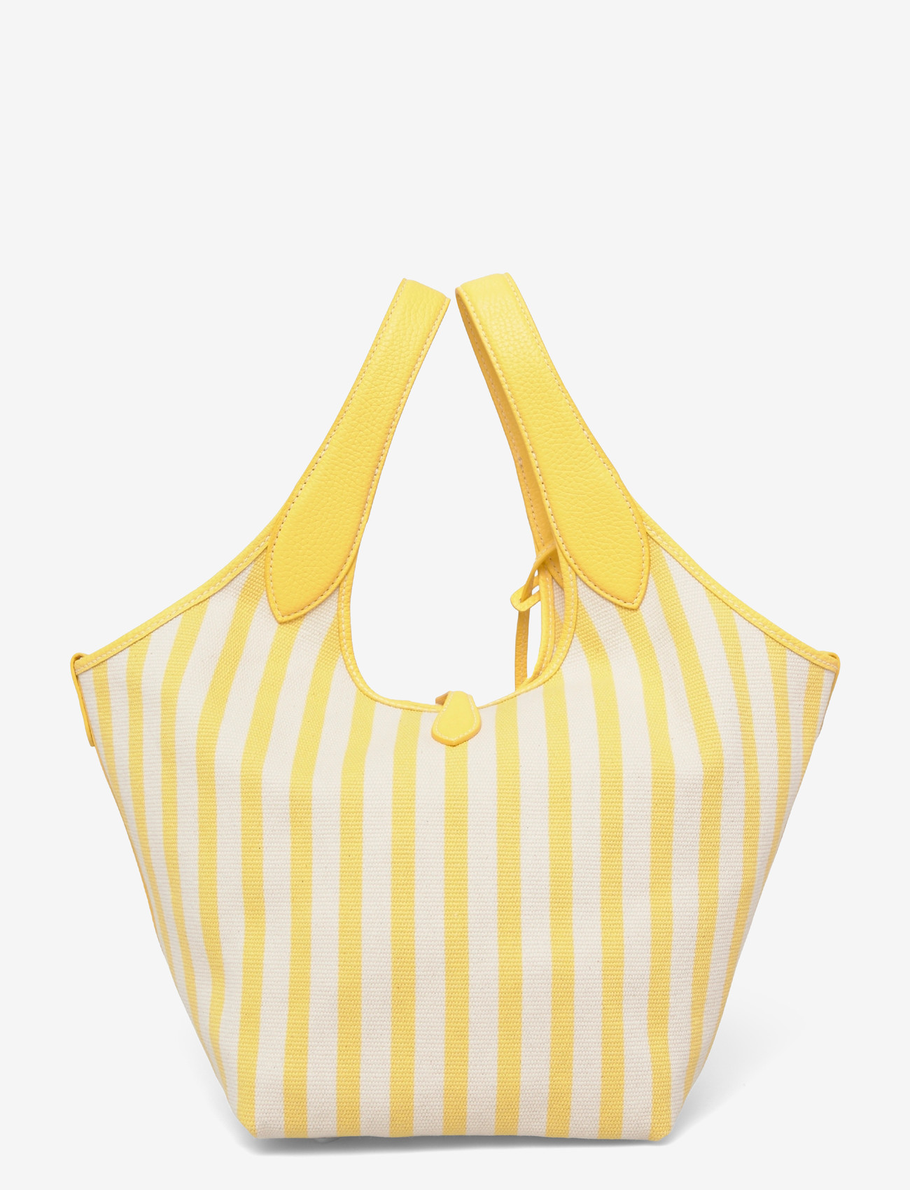Polo Ralph Lauren - Polo Play Striped Canvas Tote - shoppingväskor - collegiate yellow - 1