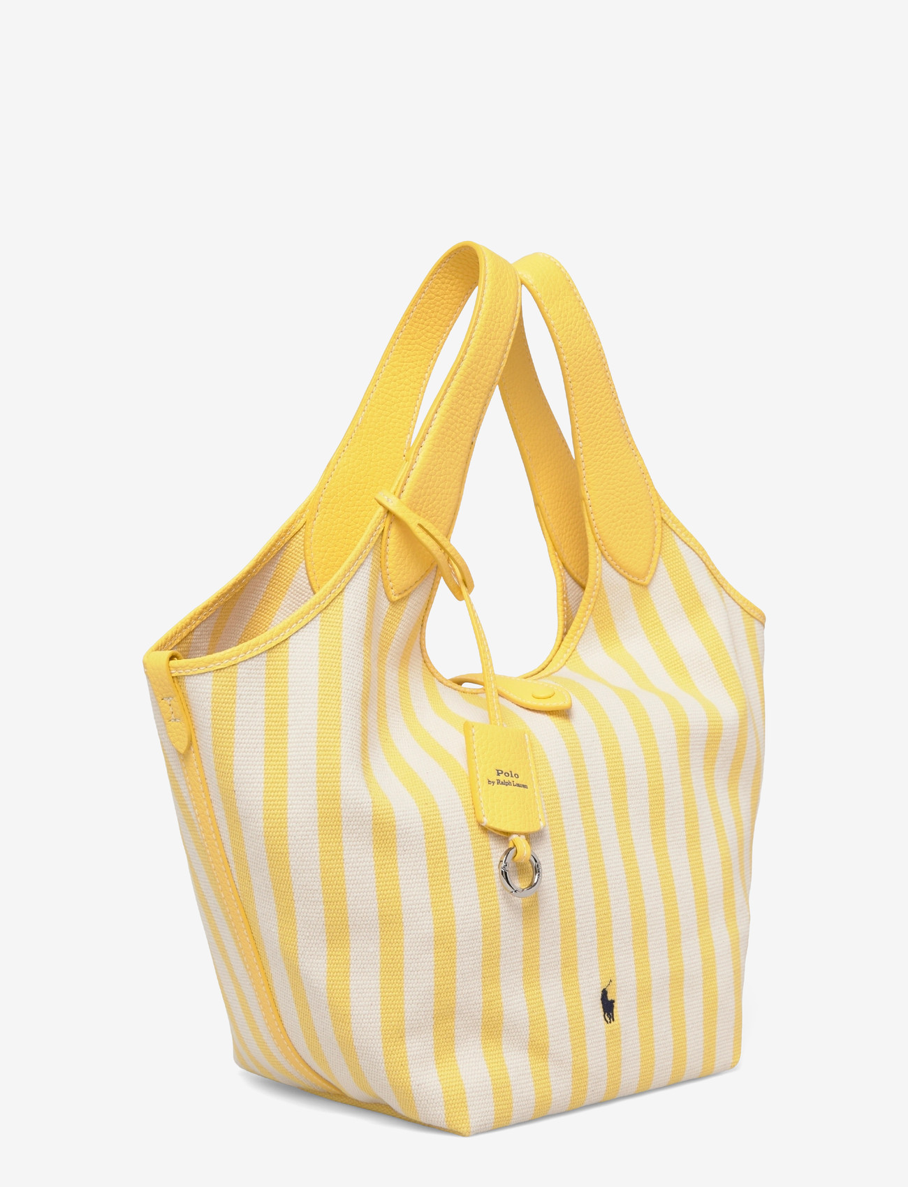 Polo Ralph Lauren - Polo Play Striped Canvas Tote - shoppingväskor - collegiate yellow - 2