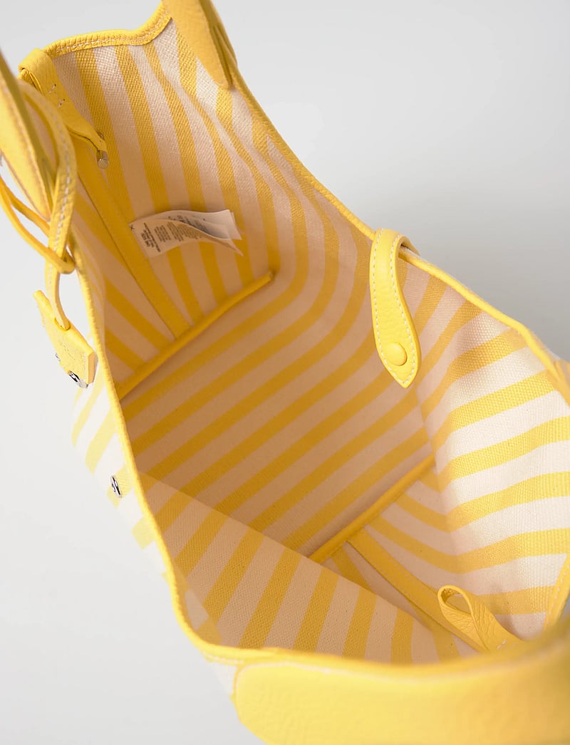 Polo Ralph Lauren - Polo Play Striped Canvas Tote - shoppingväskor - collegiate yellow - 5