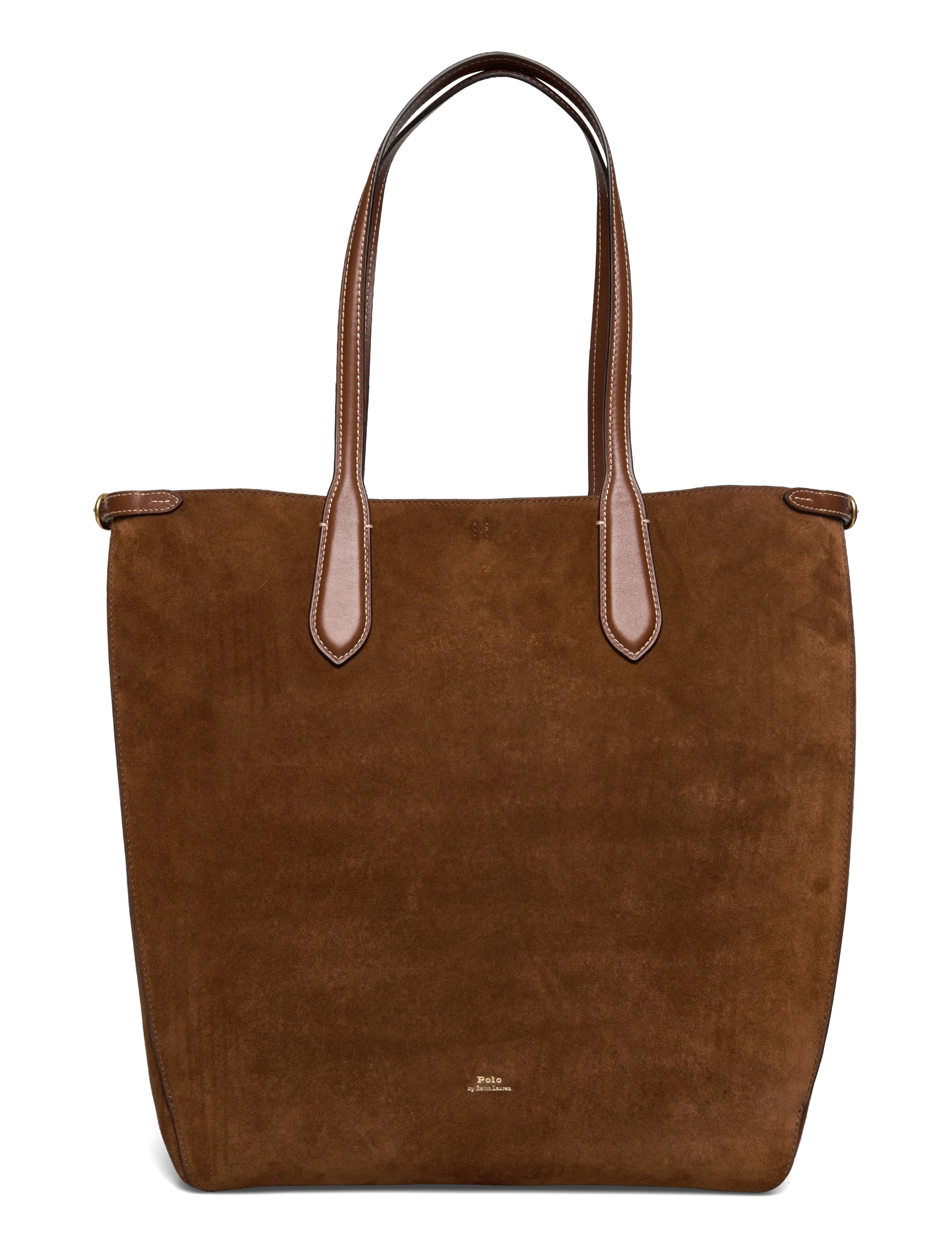 Polo Ralph Lauren Suede/Leather-Blpt N/S Tte-Tte-Lrg, One Size, Brown, Tasker > Totes, Dame