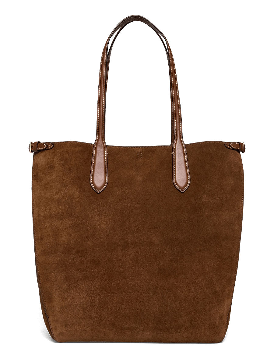 Polo Ralph Lauren - Bellport Suede North-South Tote - cinnamon/cuoio - 1