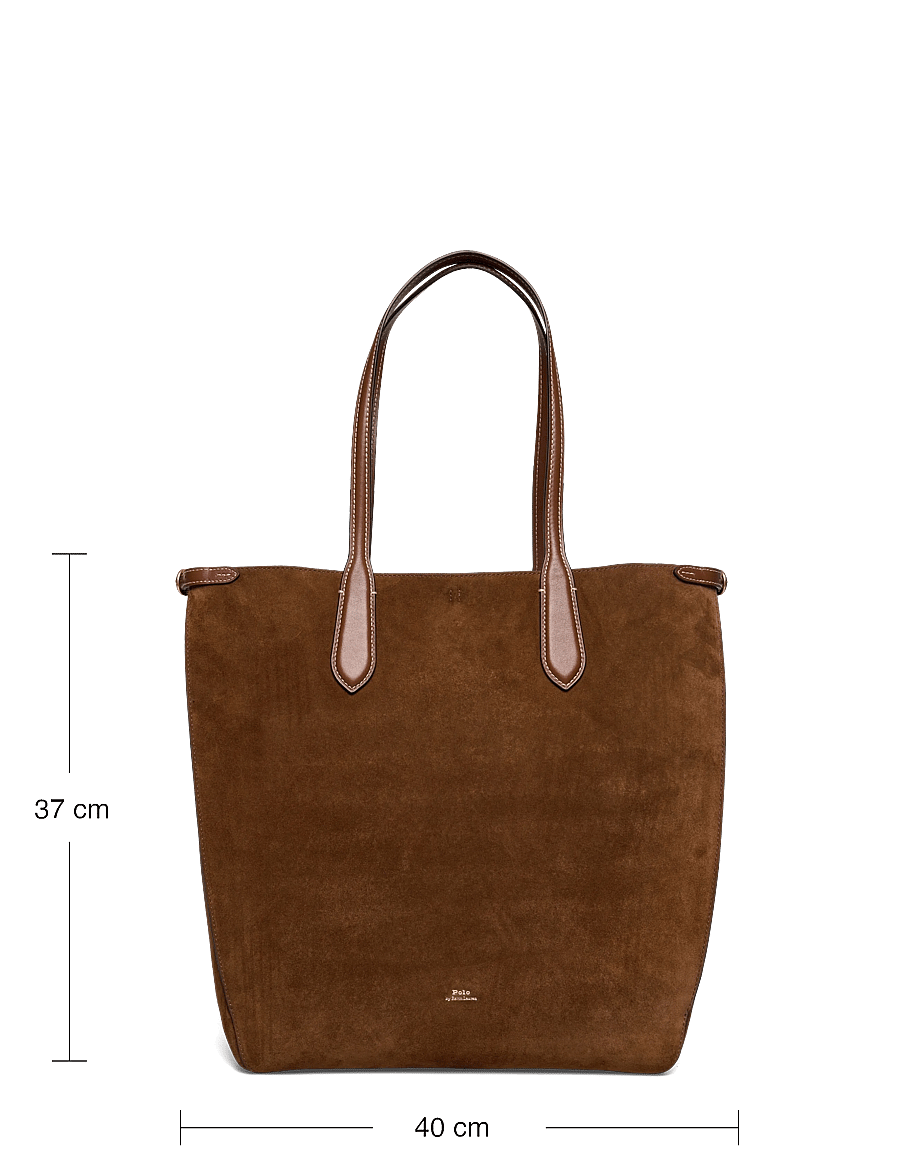 Polo Ralph Lauren - Bellport Suede North-South Tote - cinnamon/cuoio - 3