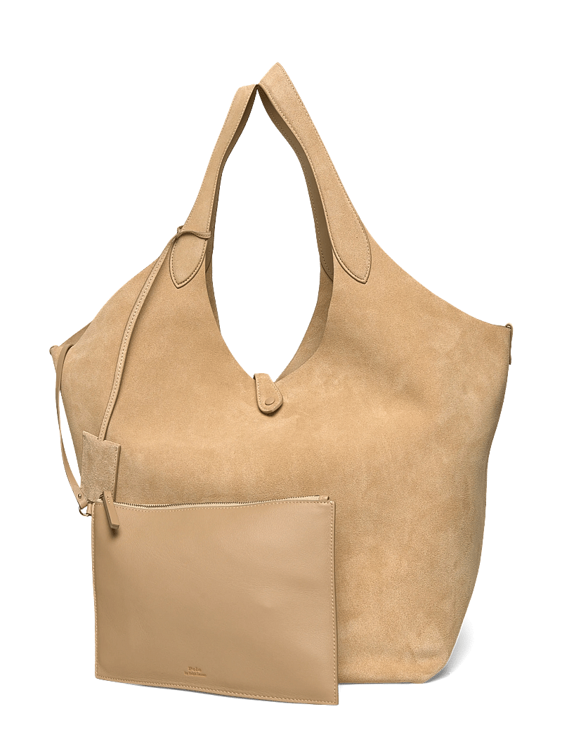 Polo Ralph Lauren - Polo Play Suede Large Tote - shoppers - cashew - 0