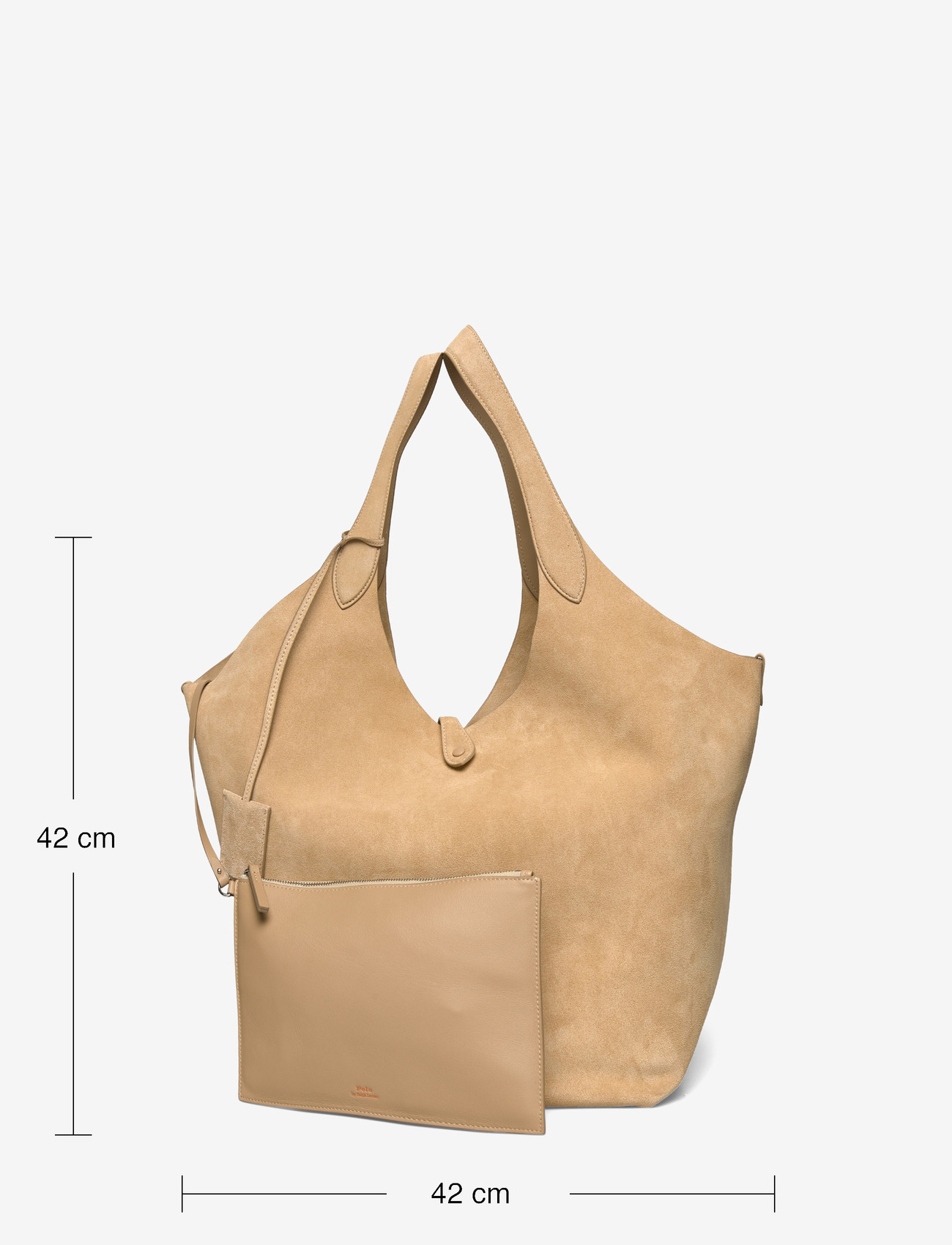 Polo Ralph Lauren - Polo Play Suede Large Tote - shoppers - cashew - 3