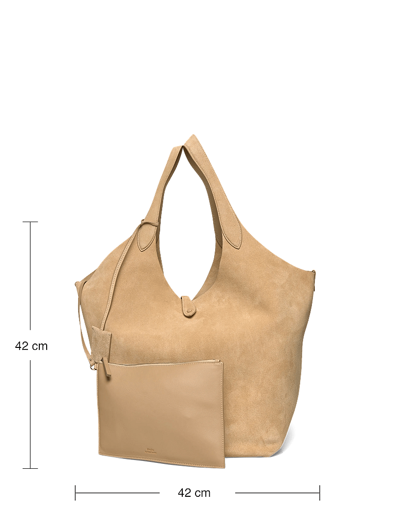 Polo Ralph Lauren - Polo Play Suede Large Tote - shoppers - cashew - 3