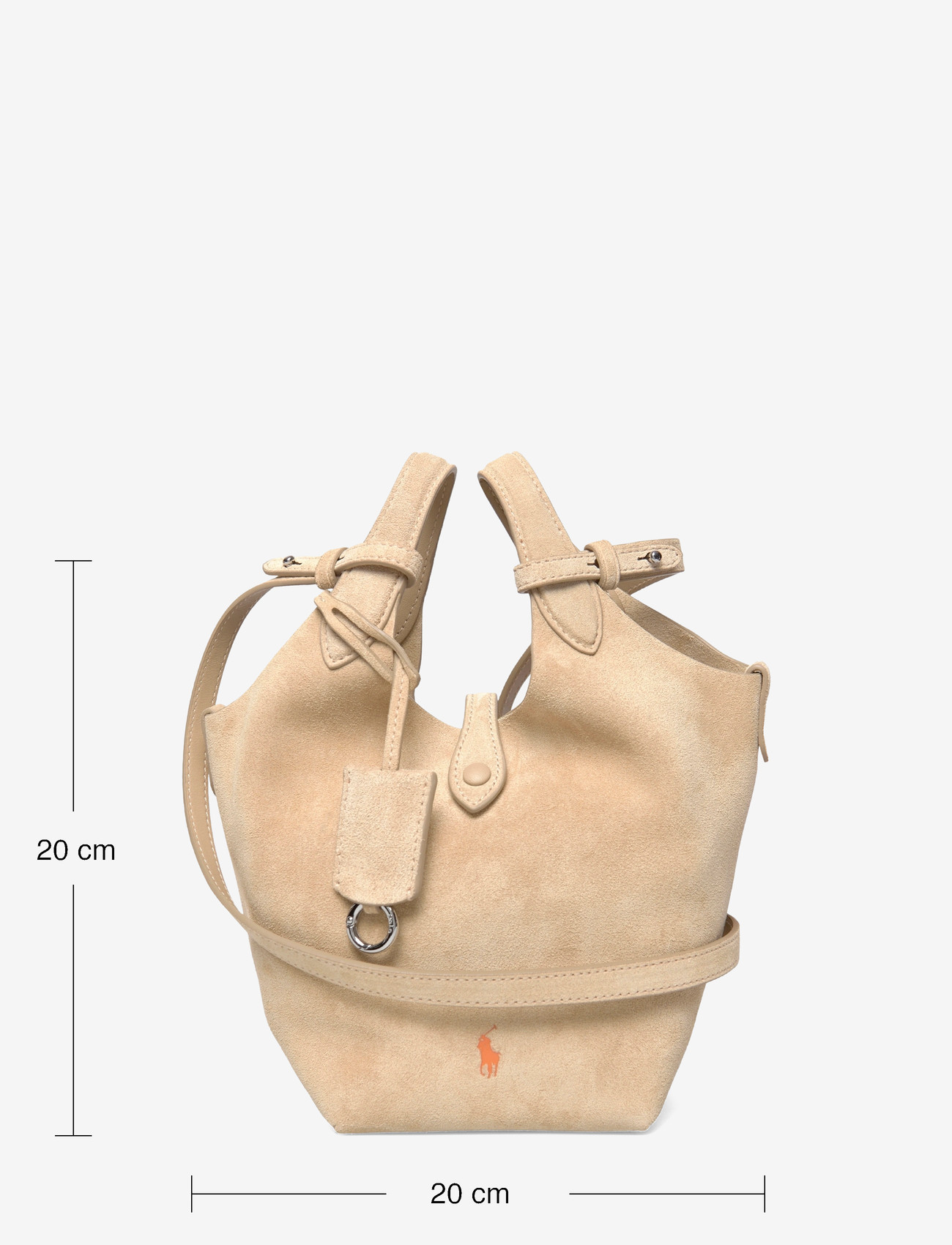 Polo Ralph Lauren - Polo Play Suede Small Tote & Crossbody - special occasions - cashew - 3