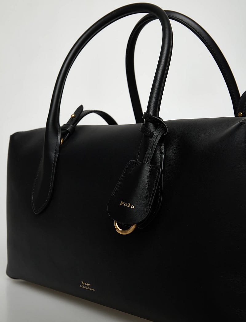 Polo Ralph Lauren - Bellport Leather Satchel - henkeltaschen - black - 4