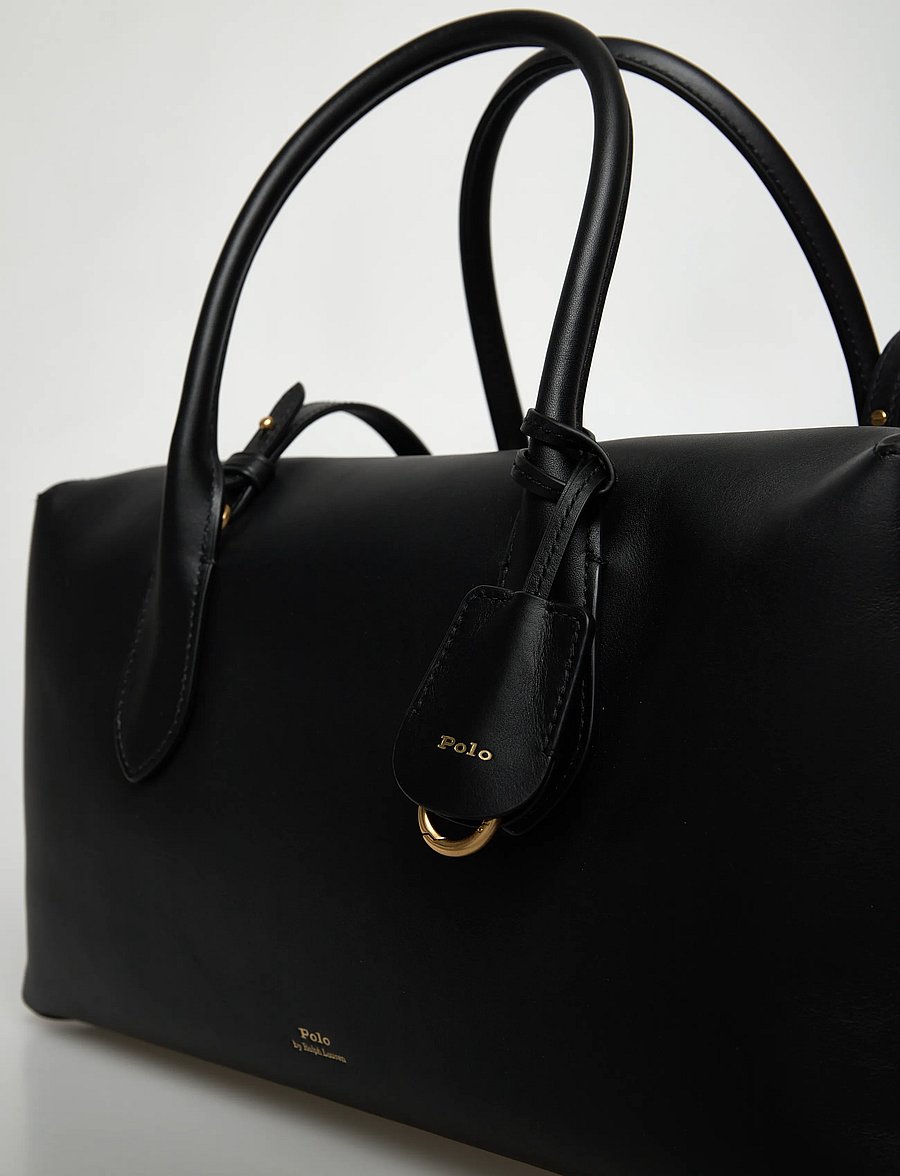 Polo Ralph Lauren - SMOOTH LEATHER VEG-BLPT STH-STL-MED - black - 4