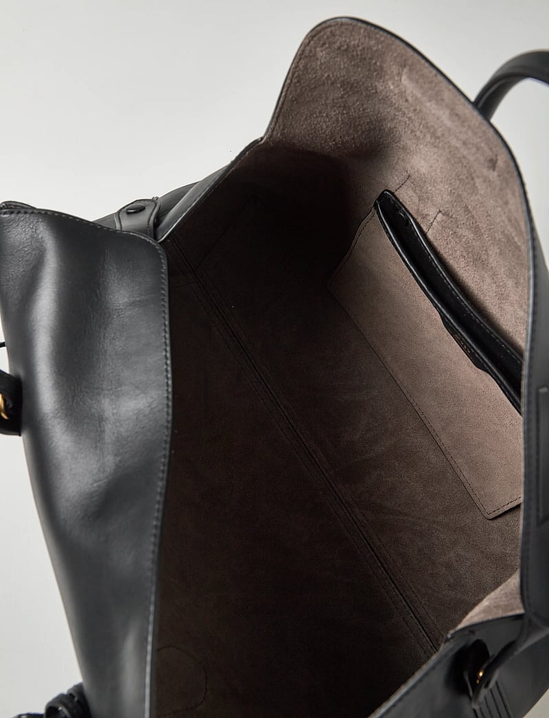 Polo Ralph Lauren - Bellport Leather Satchel - henkeltaschen - black - 5