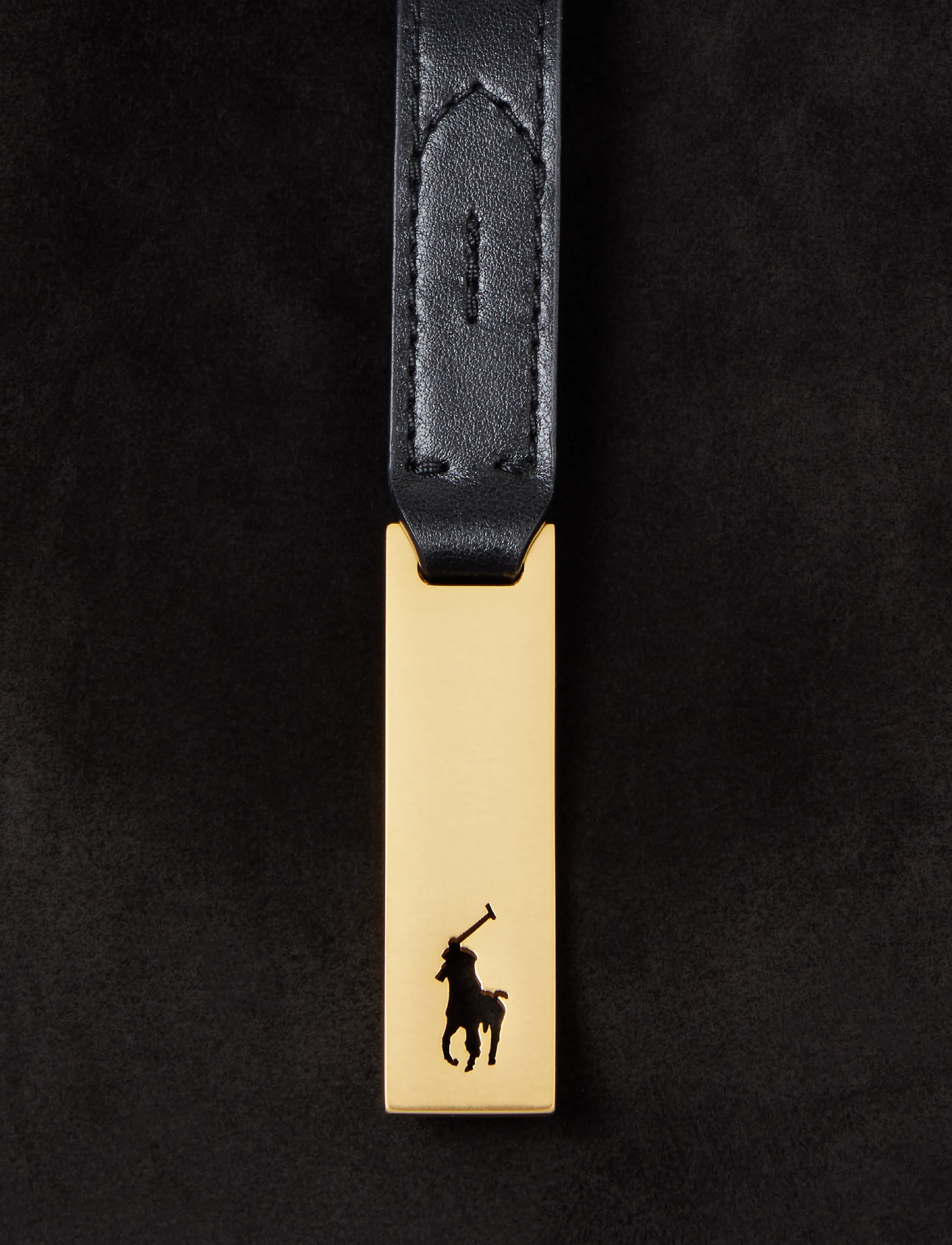 Polo Ralph Lauren - SUEDE/LEATHER-P ID SM SH S-SBA-SMA - schultertaschen - black/g l - 5