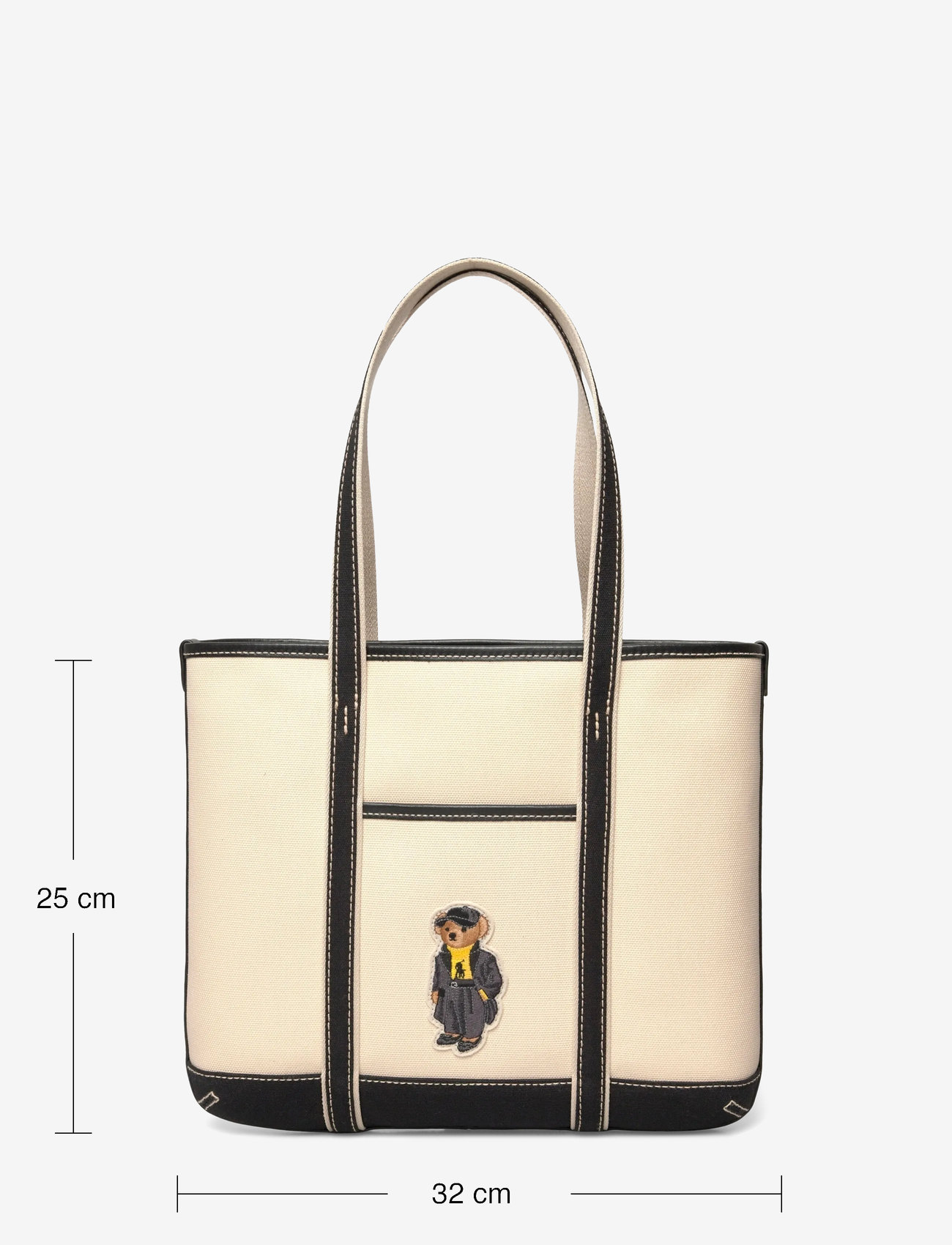 Polo Ralph Lauren - Polo Bear Canvas Small Shopper Tote - shoppers - ecru/black - 3