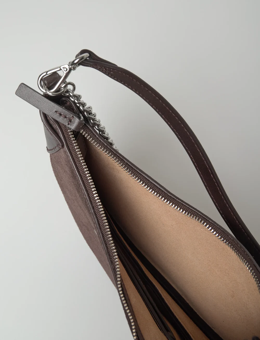 Polo Ralph Lauren - SUEDE/LEATHER-P ID MN CHN-CXB-SMA - torby na ramię - chocolate/tobacco - 4